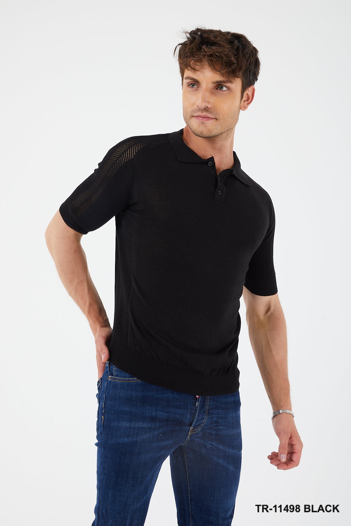 TR Premium SHORT SLEEVE KNIT SWEATERTR for Men -11498-S