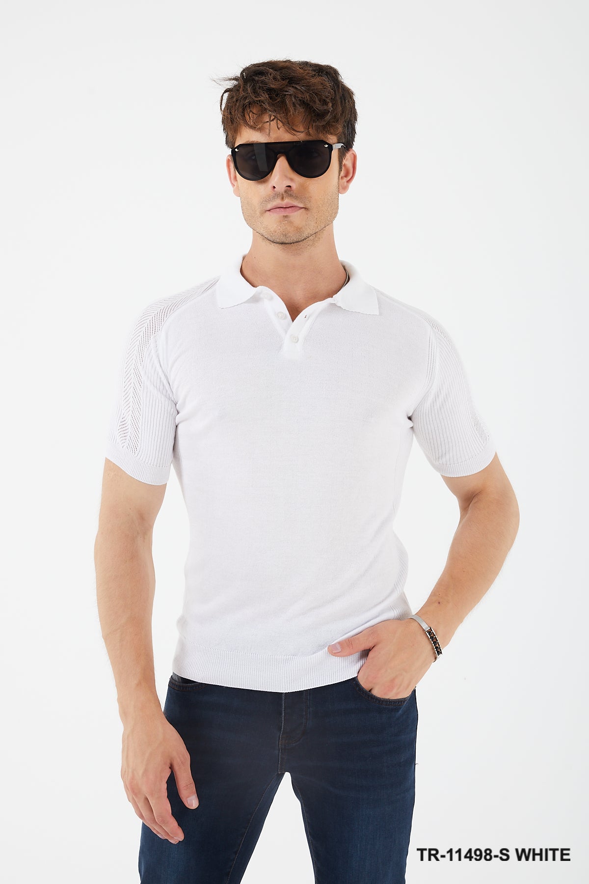 TR Premium SHORT SLEEVE KNIT SWEATERTR for Men -11498-S