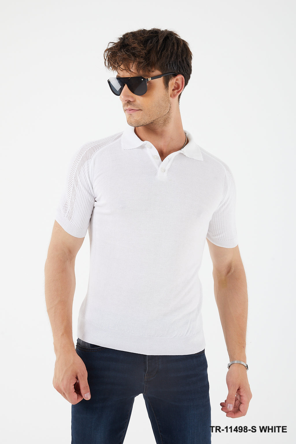 TR Premium SHORT SLEEVE KNIT SWEATERTR for Men -11498-S