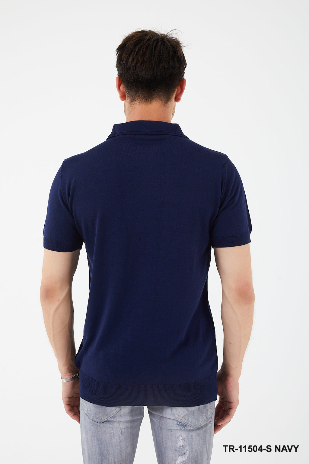 TR Premium Textured Knit Quarter-Zip Polo TR-11504