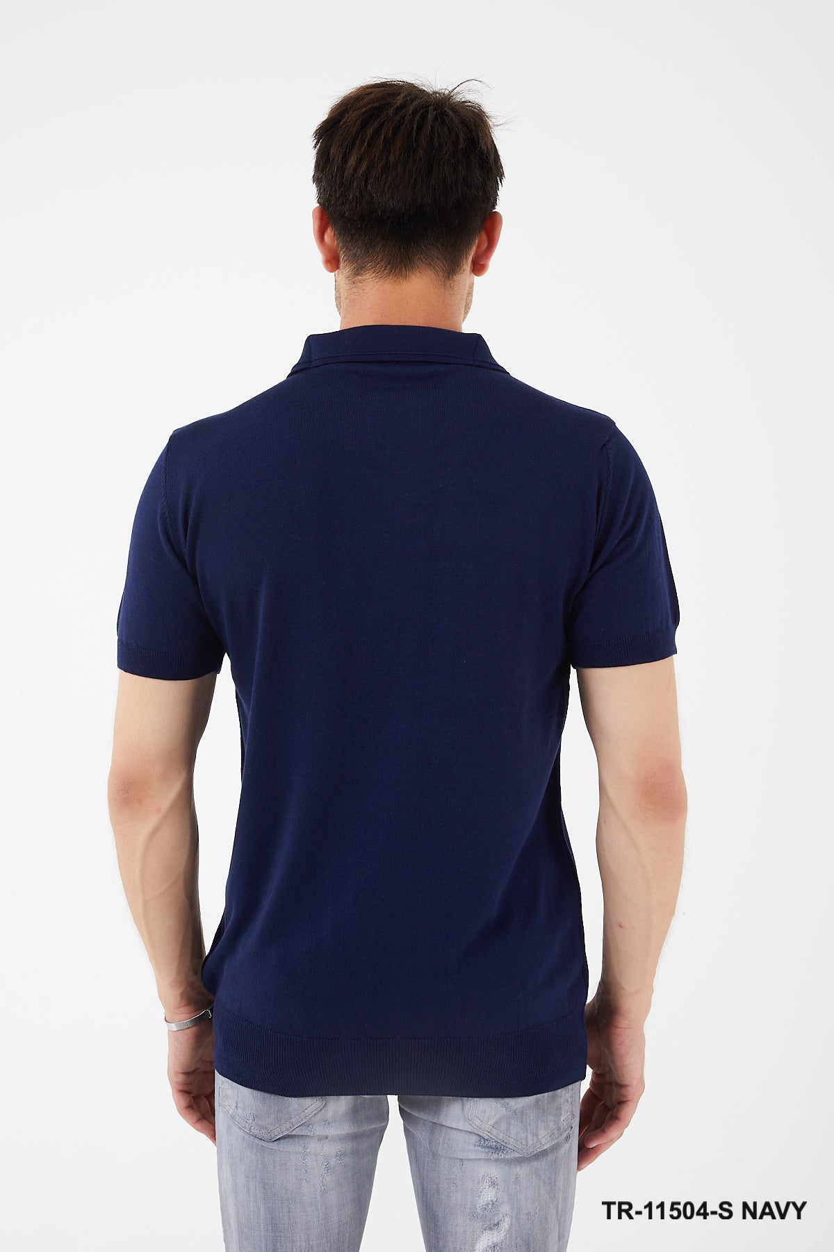 TR Premium Textured Knit Quarter-Zip Polo TR-11504