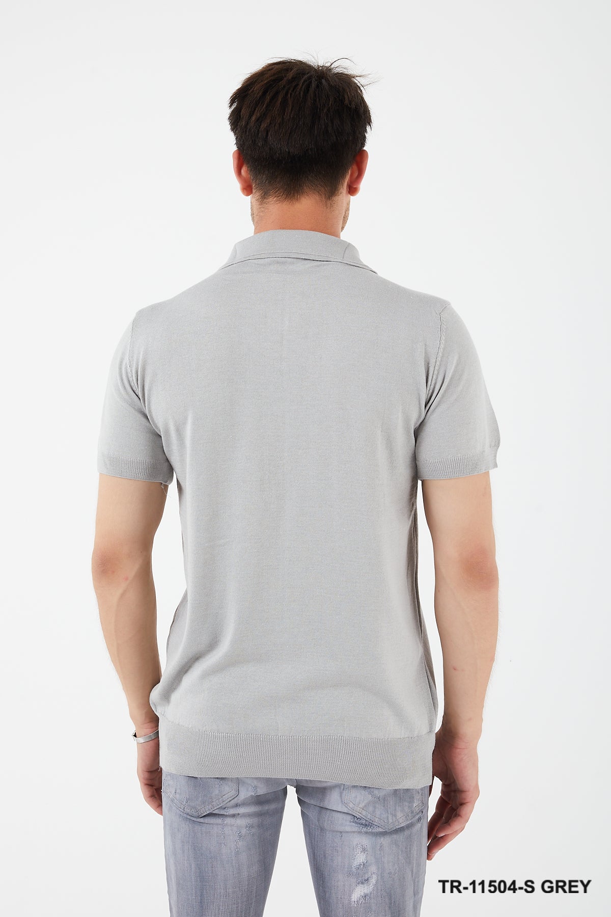 TR Premium Textured Knit Quarter-Zip Polo TR-11504
