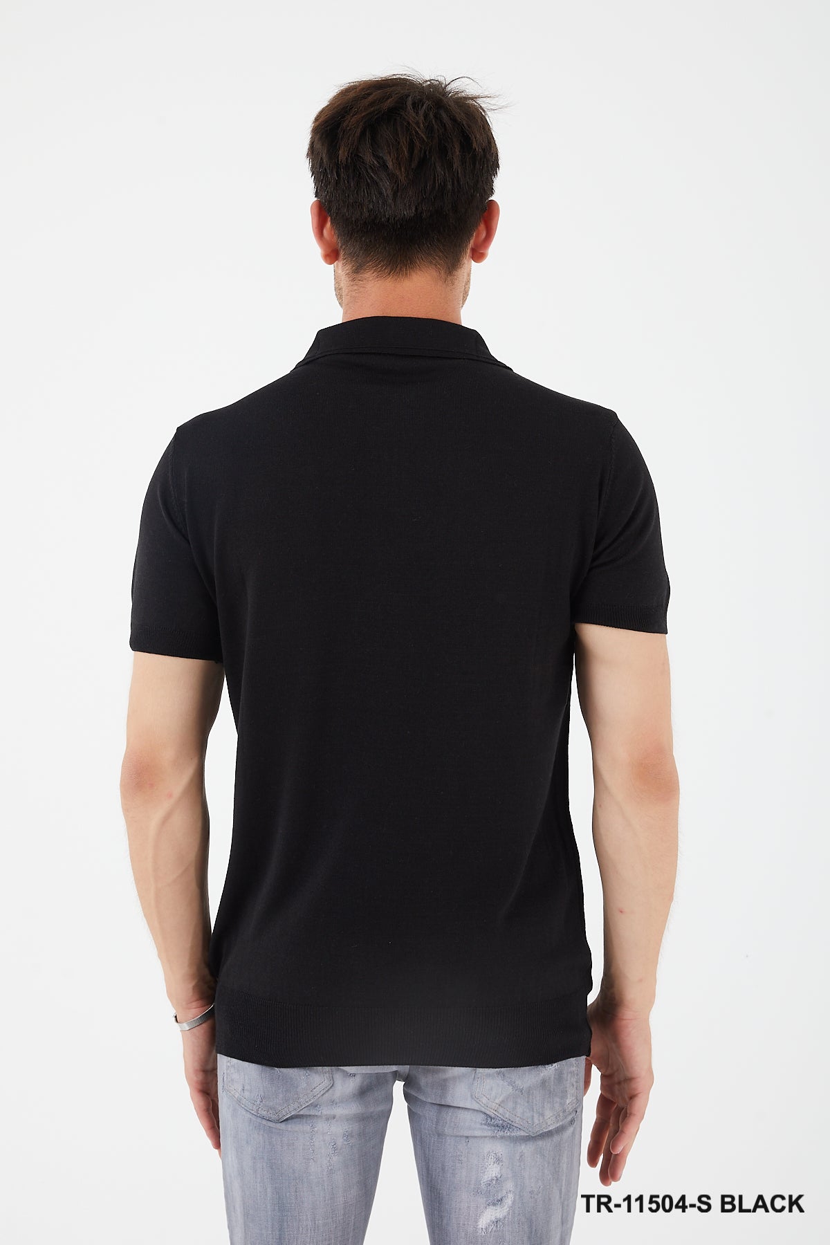 TR Premium Textured Knit Quarter-Zip Polo TR-11504