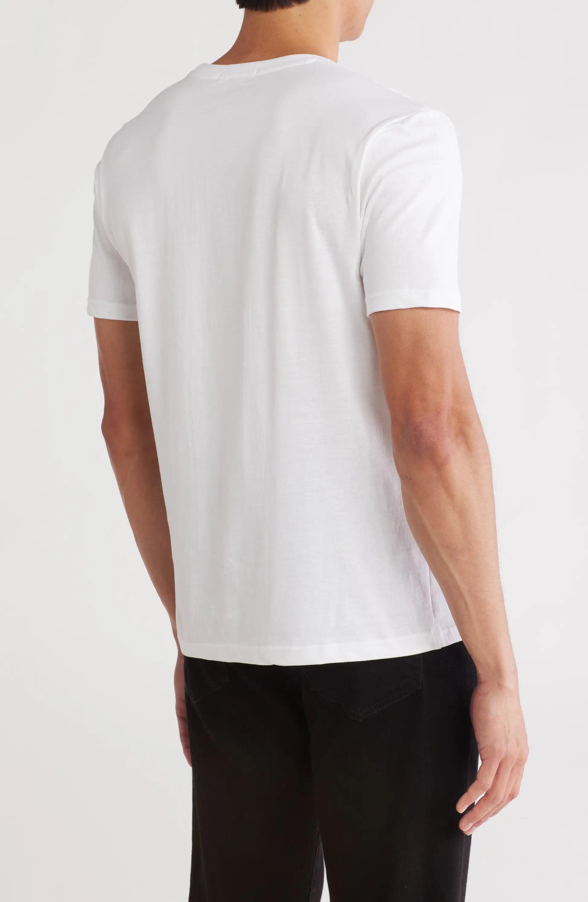 TRT-358 Flat Abstract Stretch Cotton Graphic T-Shirt
