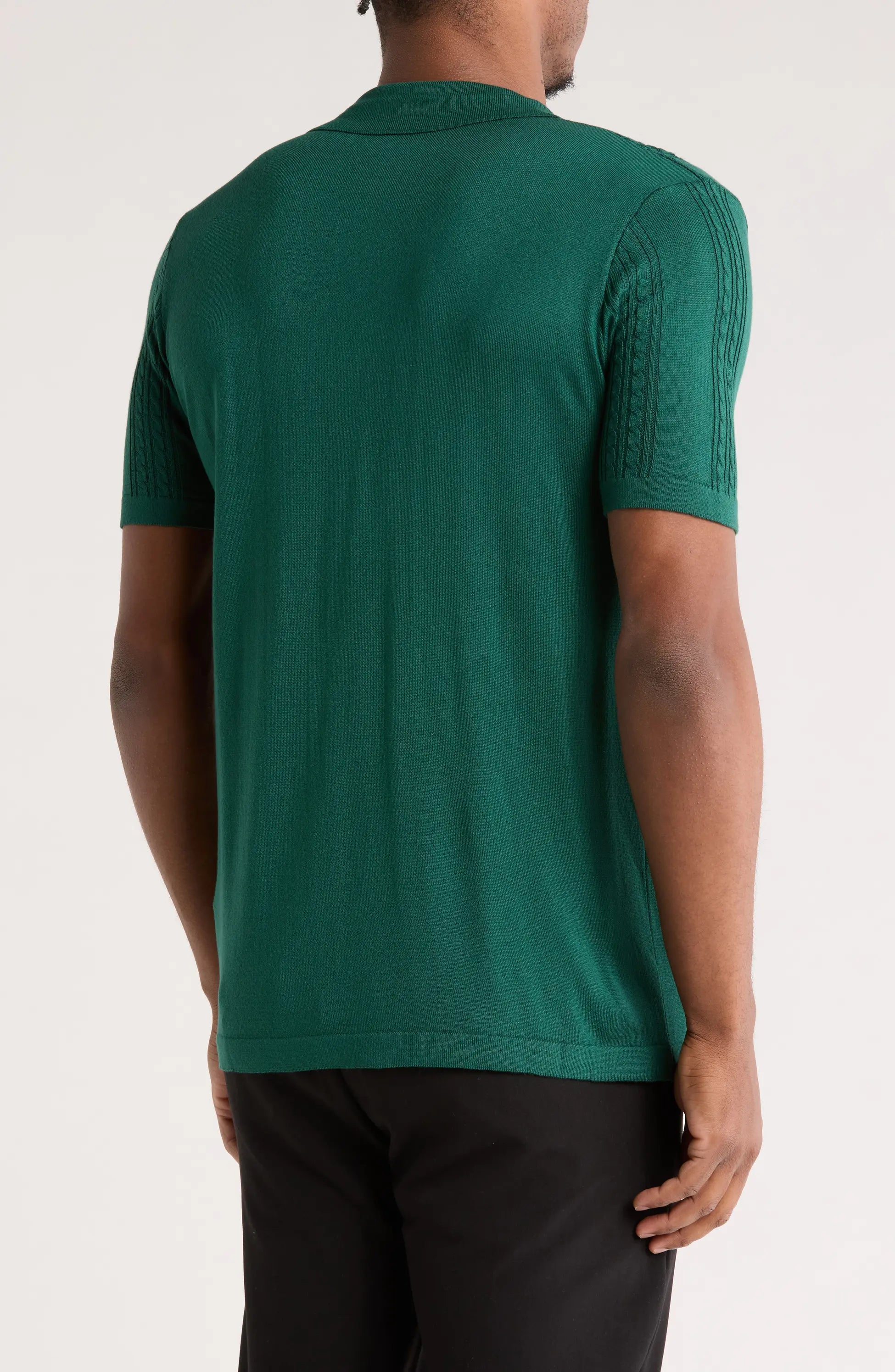 Textured Knit short sleeve shirt TR-11519