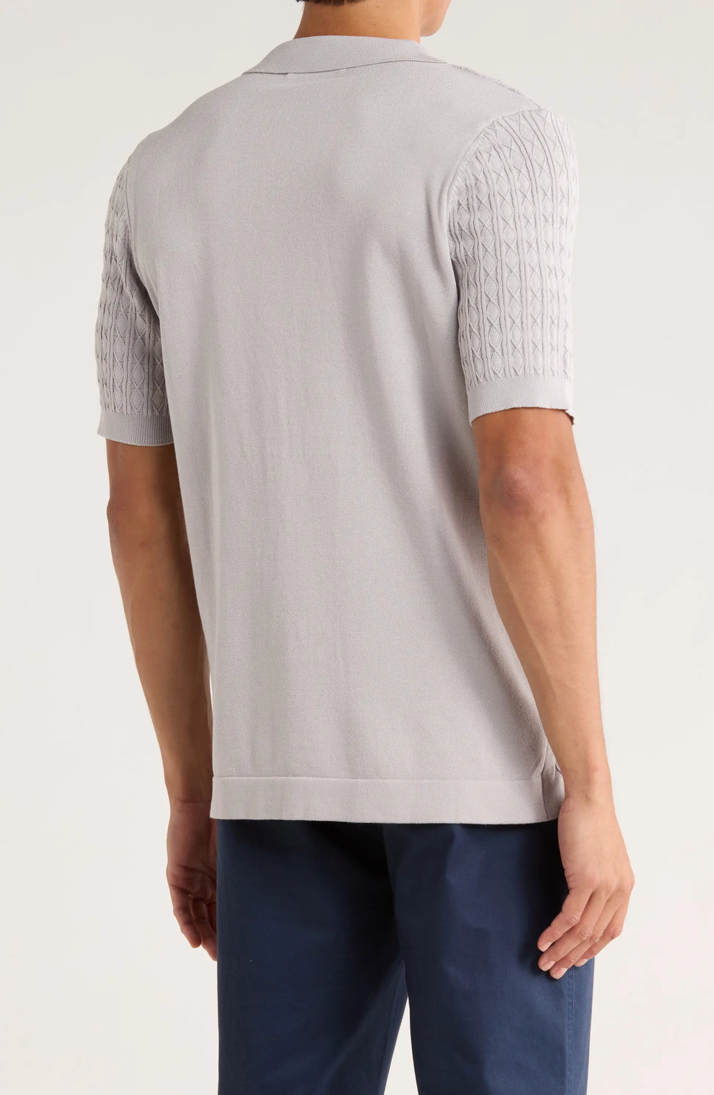 TRNS-550 Short Sleeve Knit Sweater