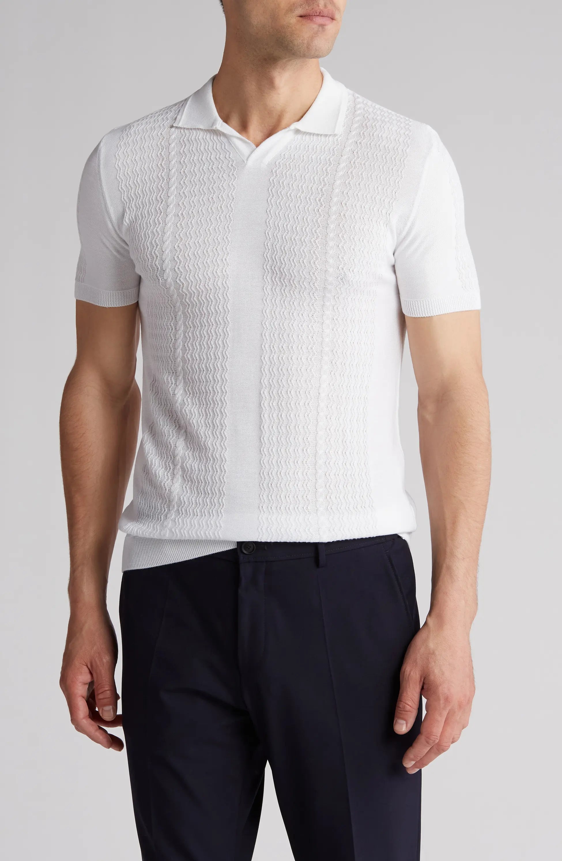SHORT SLEEVE KNIT SHIRT TR-11517