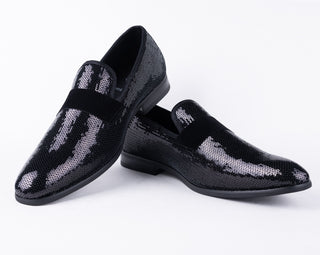 TR Premium Glitter Dress Loafers Slip On Dress Shoes 5659
