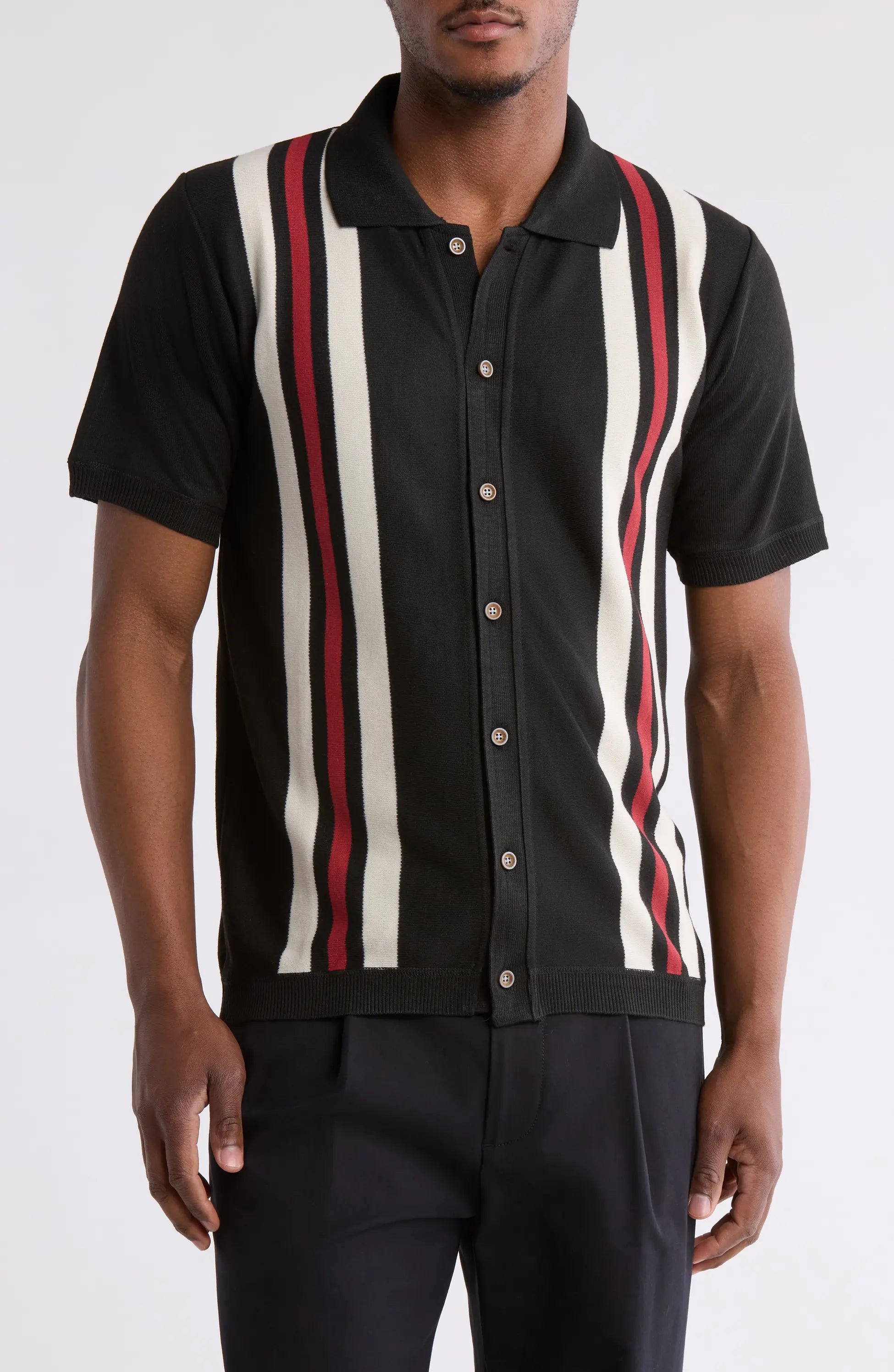 TRNS-514-S Slim Fit Sweater Knit Polo