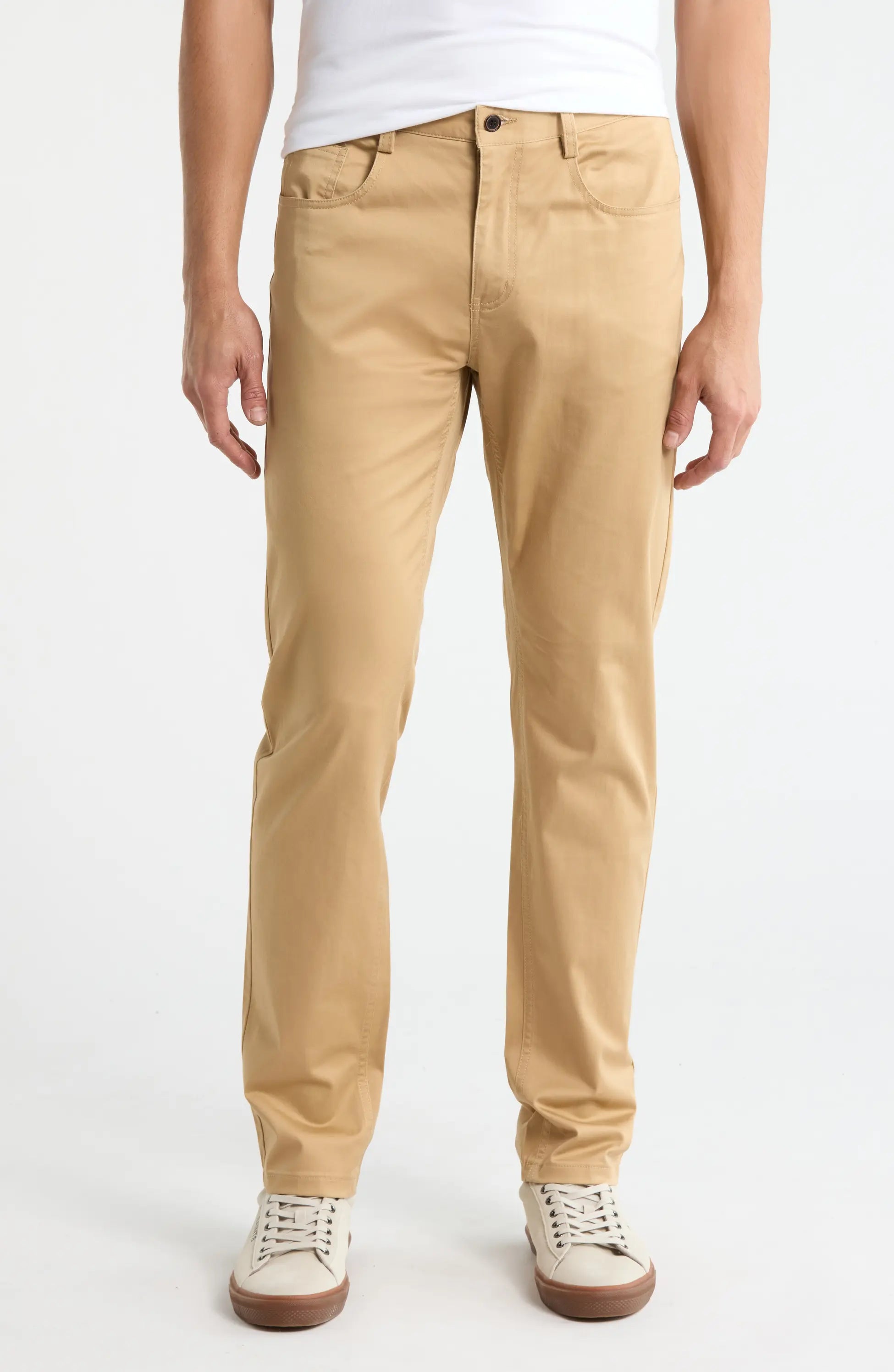 TRD-208 Slim Fit Cotton Stretch Chino Pants