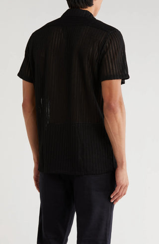 TRSH-216 Textured Stripe Button-Up Shirt