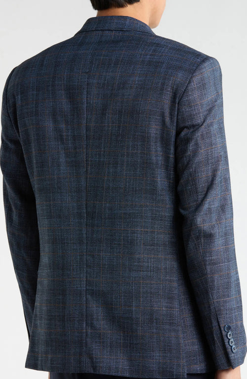 TRB-926 Slim Fit Plaid Stretch Sport Coat