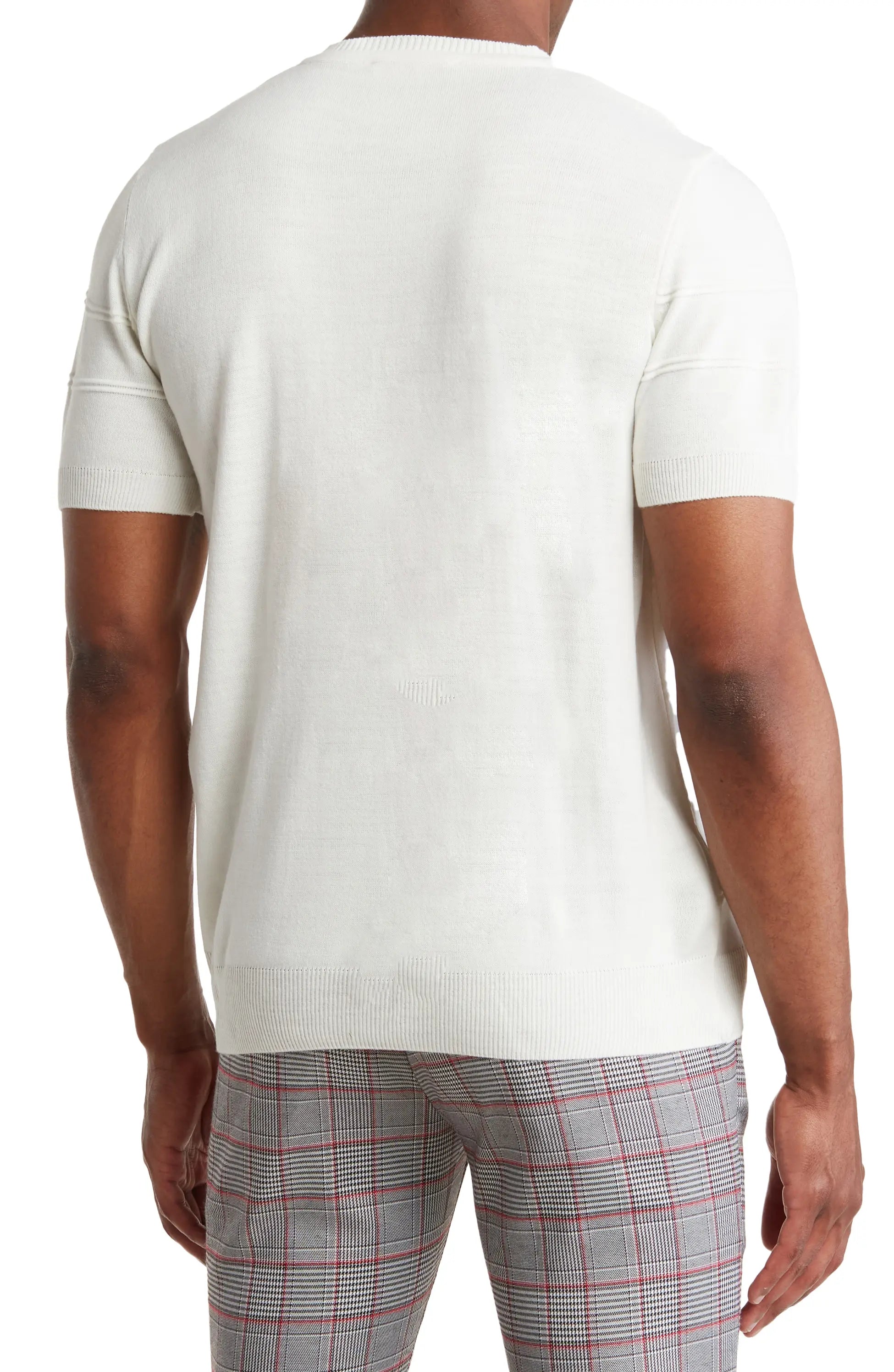 TR Premium - Textured Knit Henley T-Shirt TR-11486