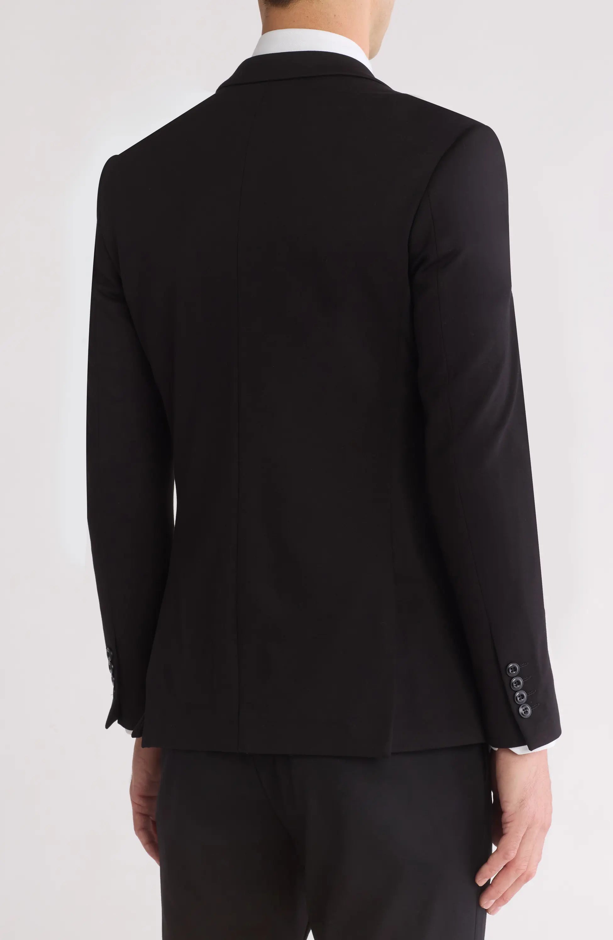 TRB-752 Slim Fit Two-Button Knit Blazer