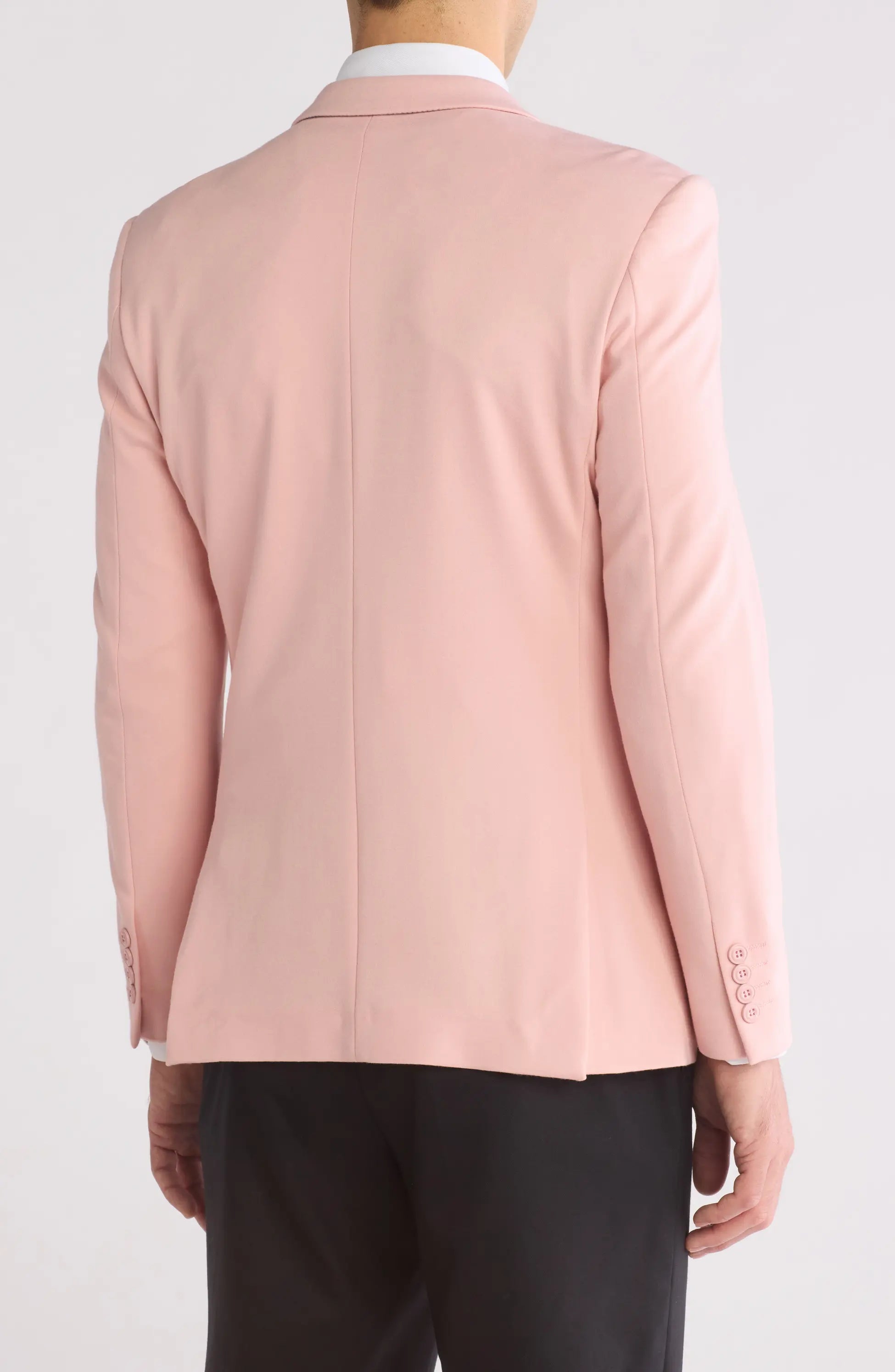 TRB-752 Slim Fit Two-Button Knit Blazer
