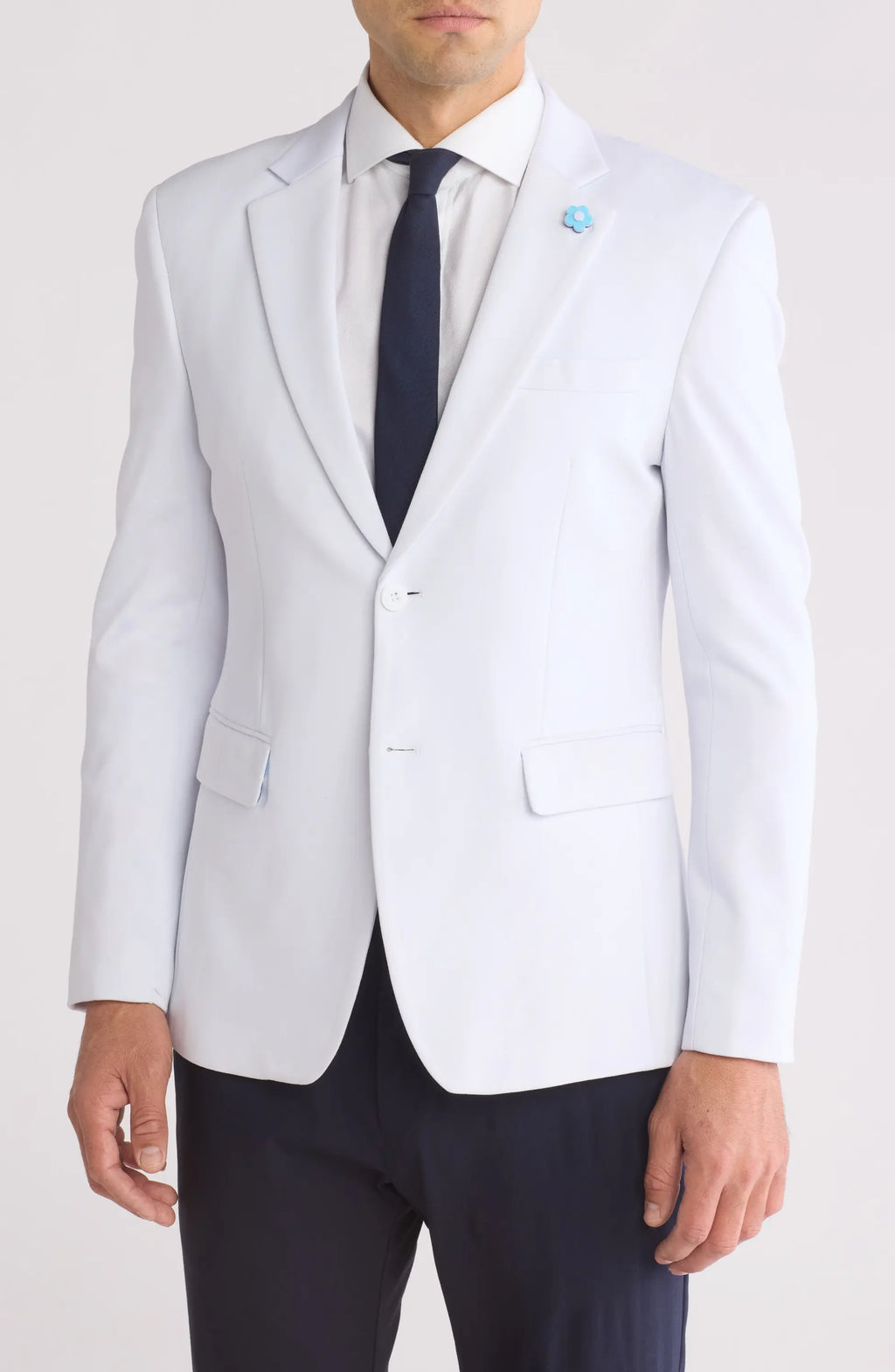 TRB-752 Slim Fit Two-Button Knit Blazer