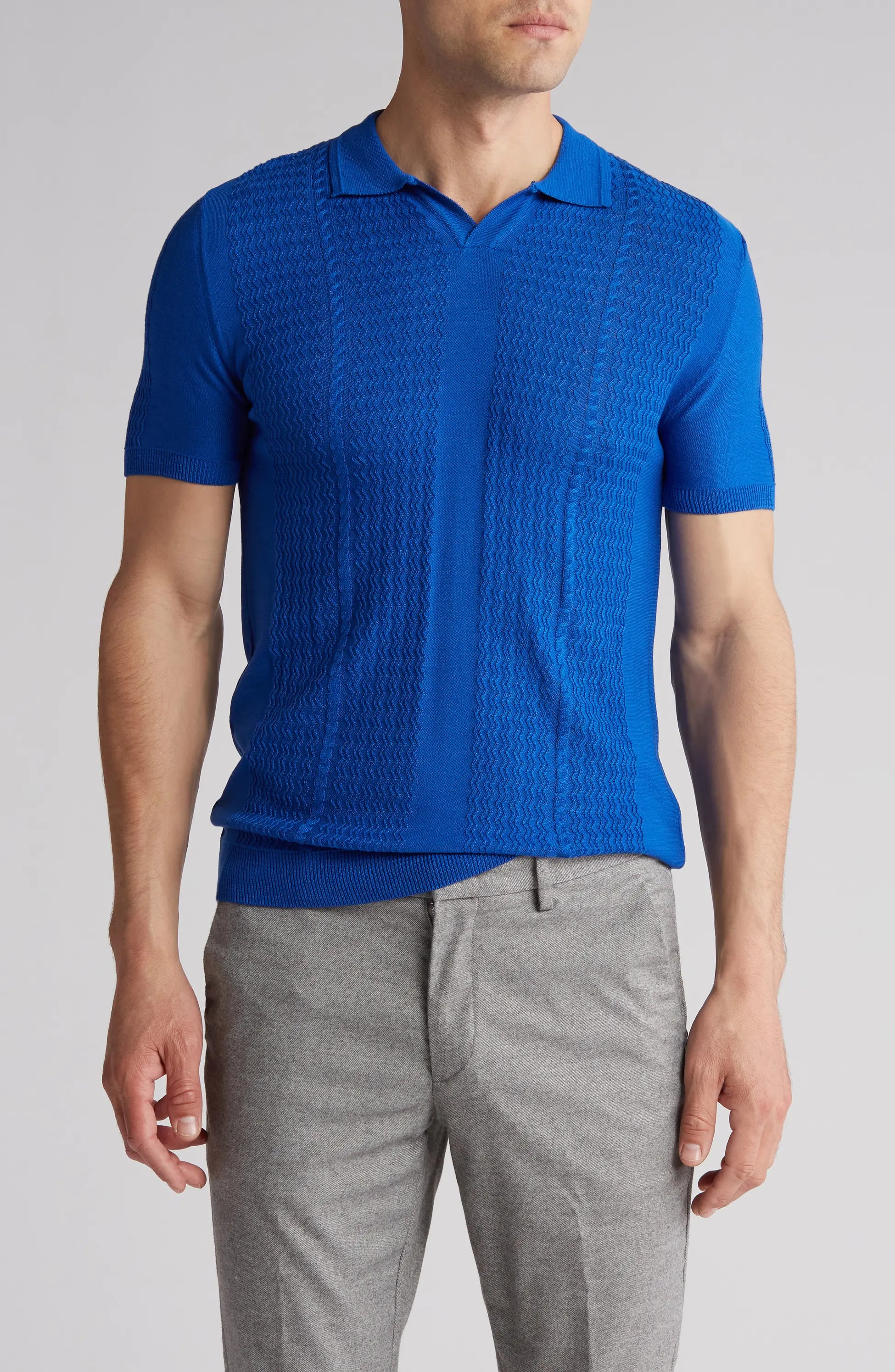 SHORT SLEEVE KNIT SHIRT TR-11517