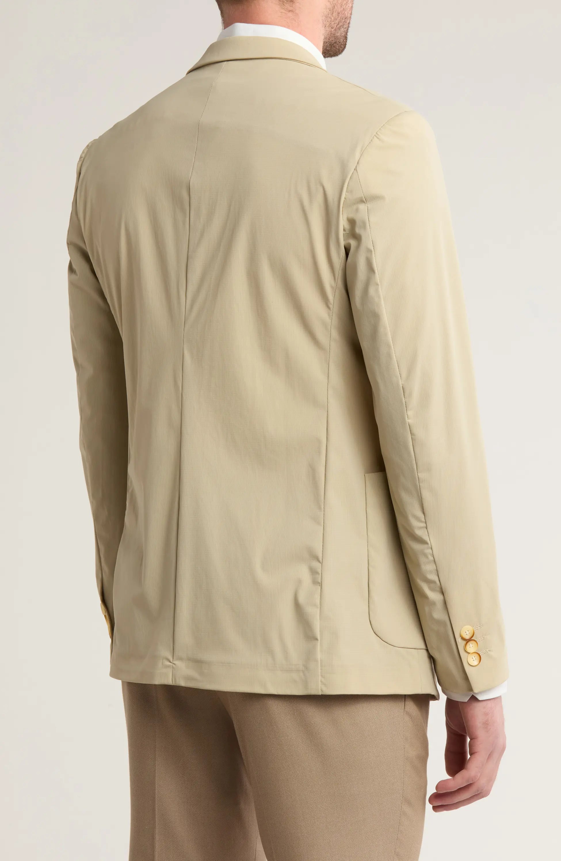 TRB-901 Notched Lapels Two-Button Blazer Light stretch fabric