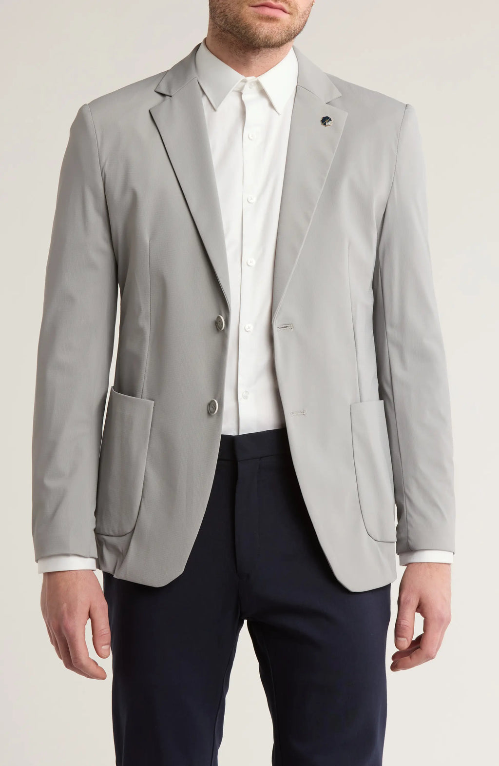 TRB-901 Notched Lapels Two-Button Blazer Light stretch fabric
