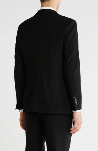 TRB-911 Slim Fit Solid Cotton Blend Textured Blazer