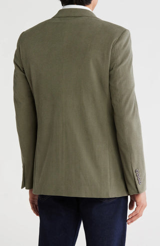 TRB-911 Slim Fit Solid Cotton Blend Textured Blazer
