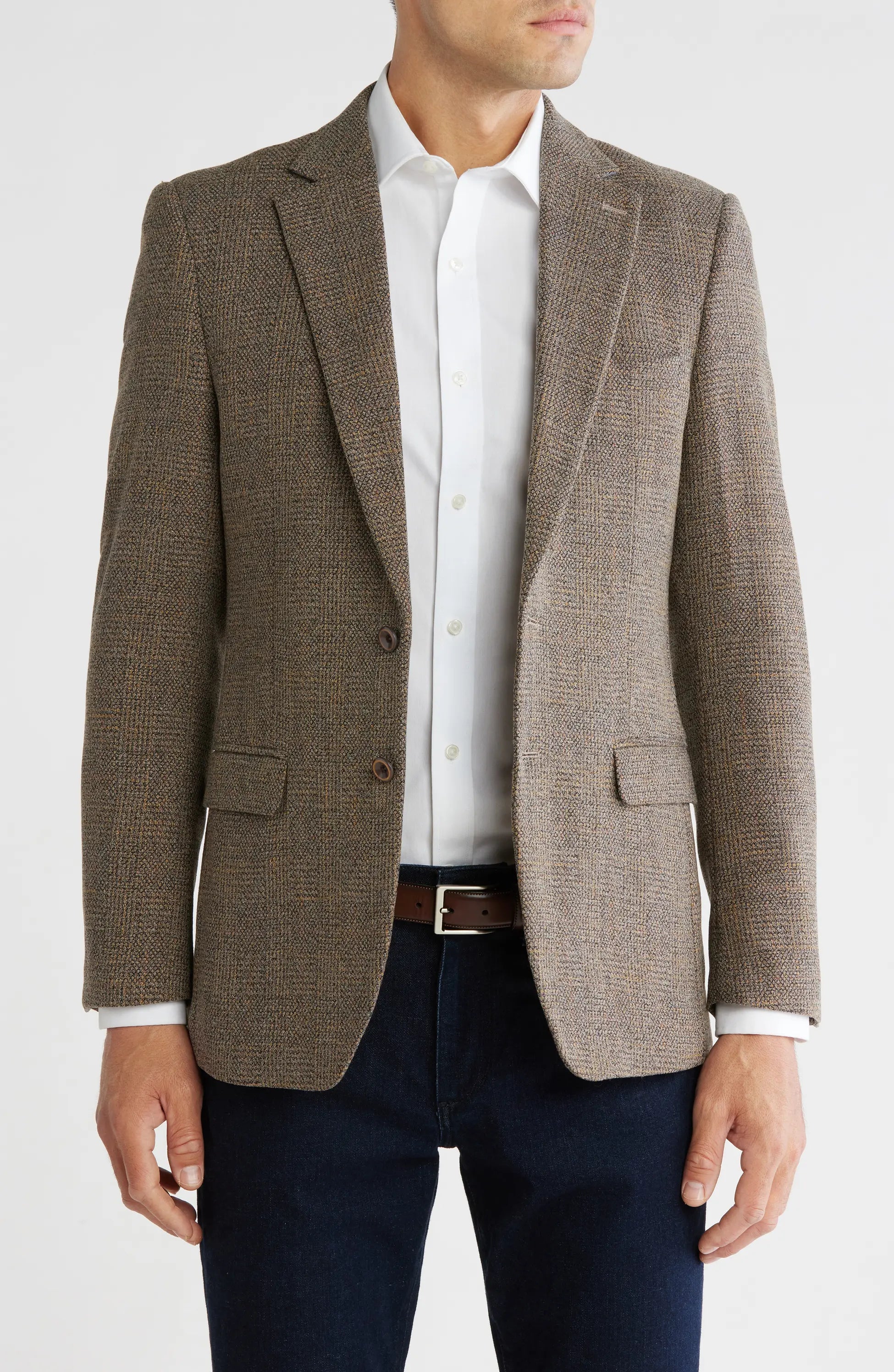 TRB-917 Glen Plaid Slim Fit Blazer