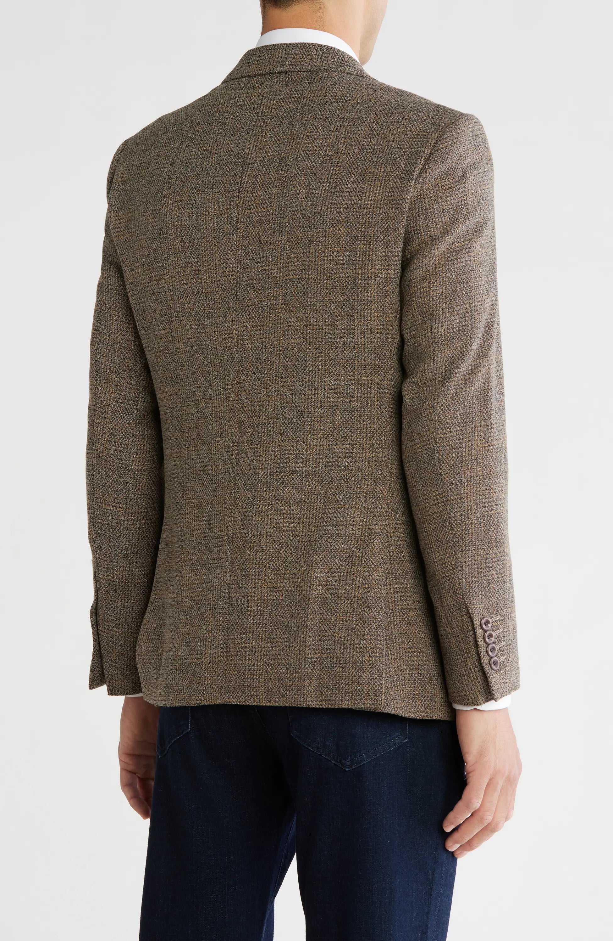 TRB-917 Glen Plaid Slim Fit Blazer
