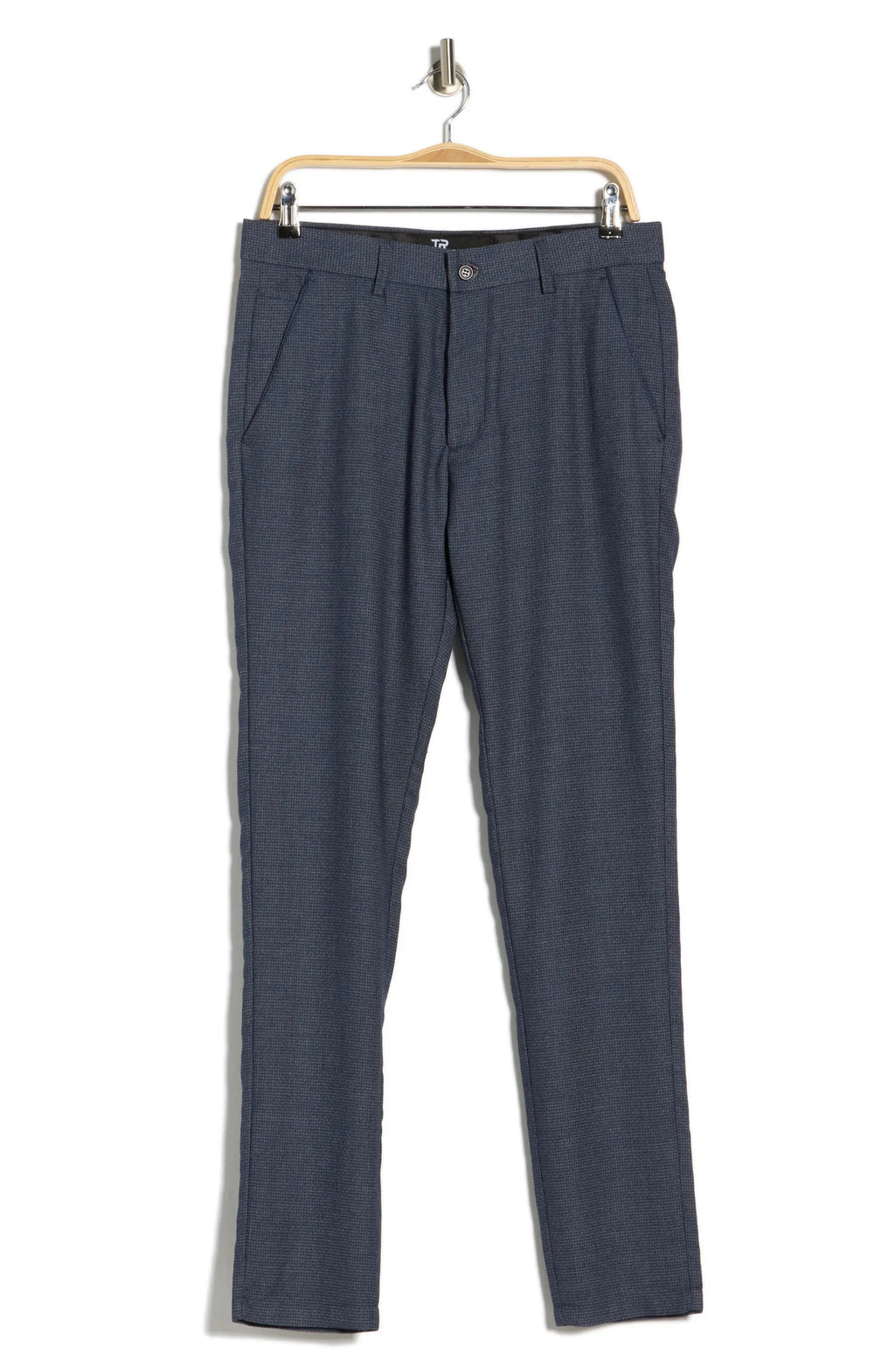 TRD-527-Plaid Straight Leg Trousers