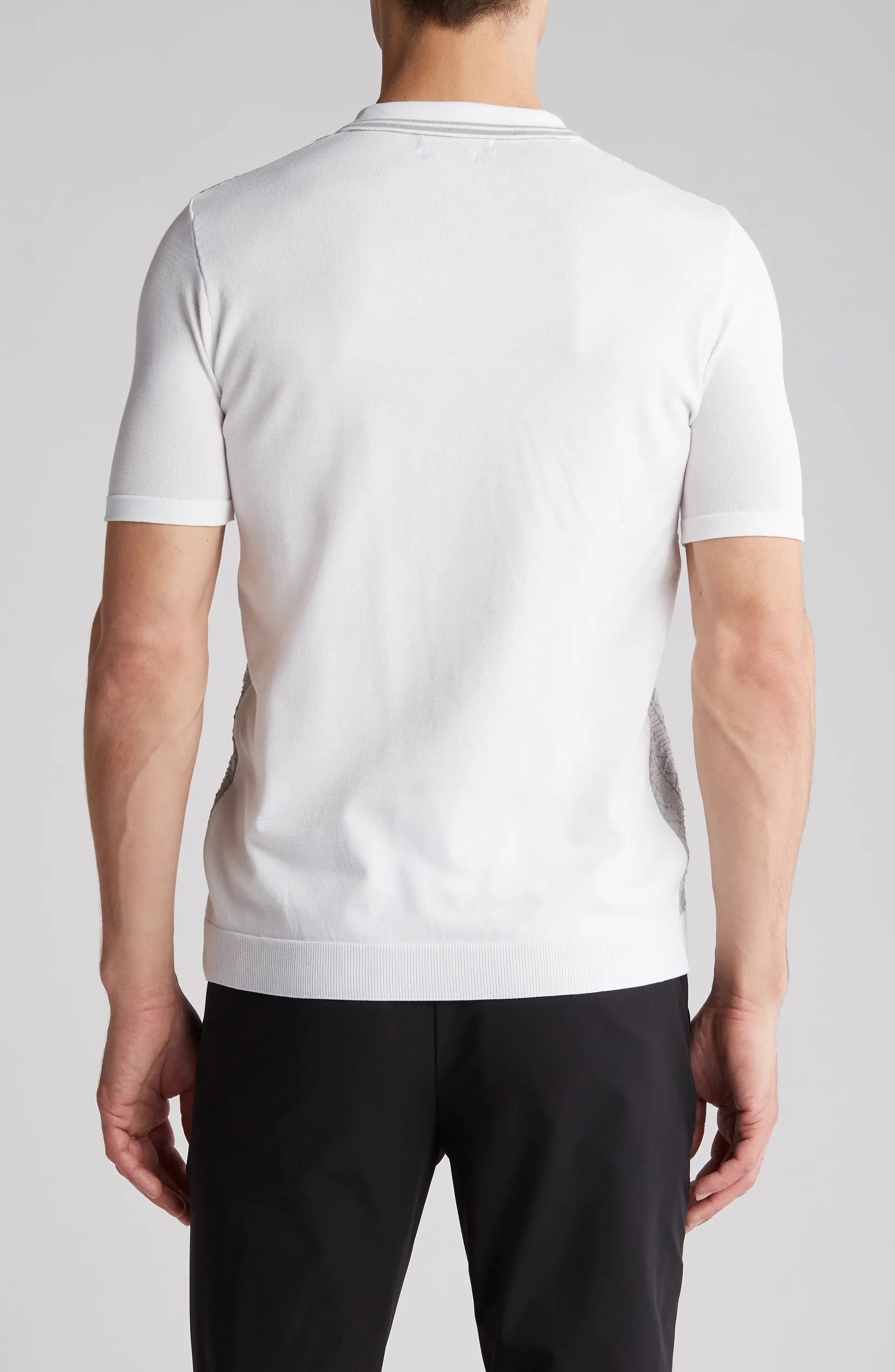 Textured Knit short sleeve shirt  TR-11516