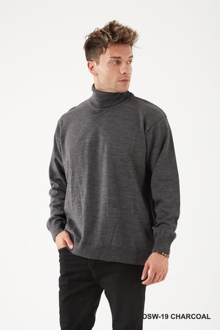 Oversized Wool Turtle Neck Sweater - DSW-19