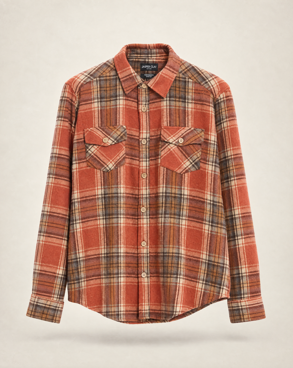 JCLS-129-Plaid Flannel Shirt