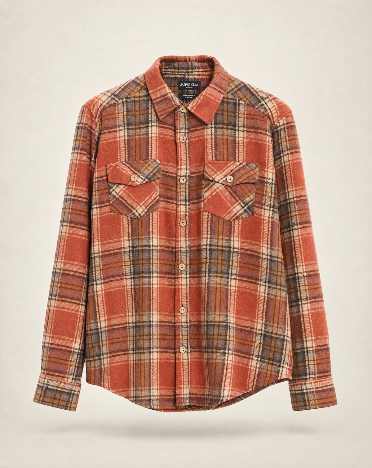 JCLS-129-Plaid Flannel Shirt