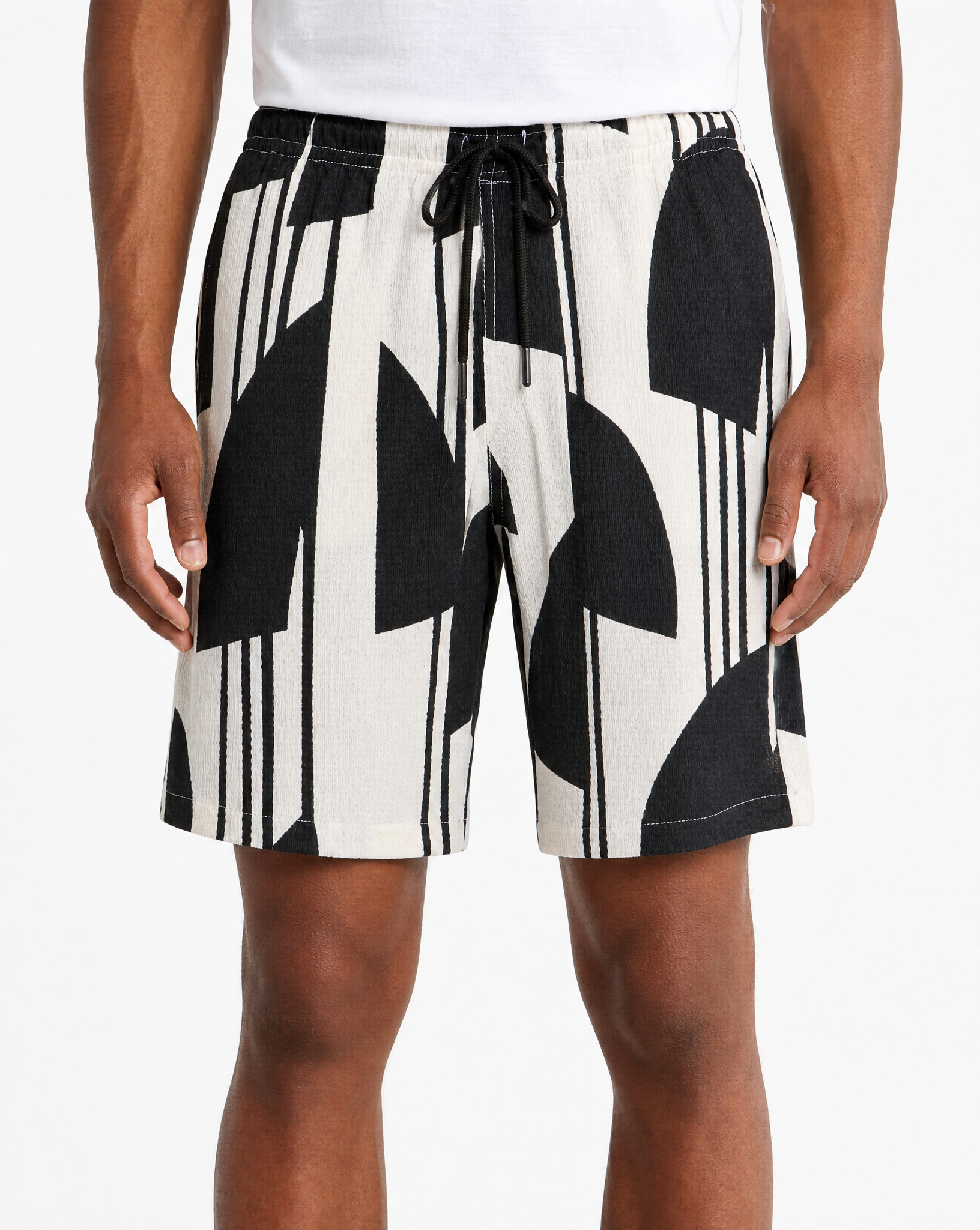 TRSH-284-B-Drawstring Shorts
