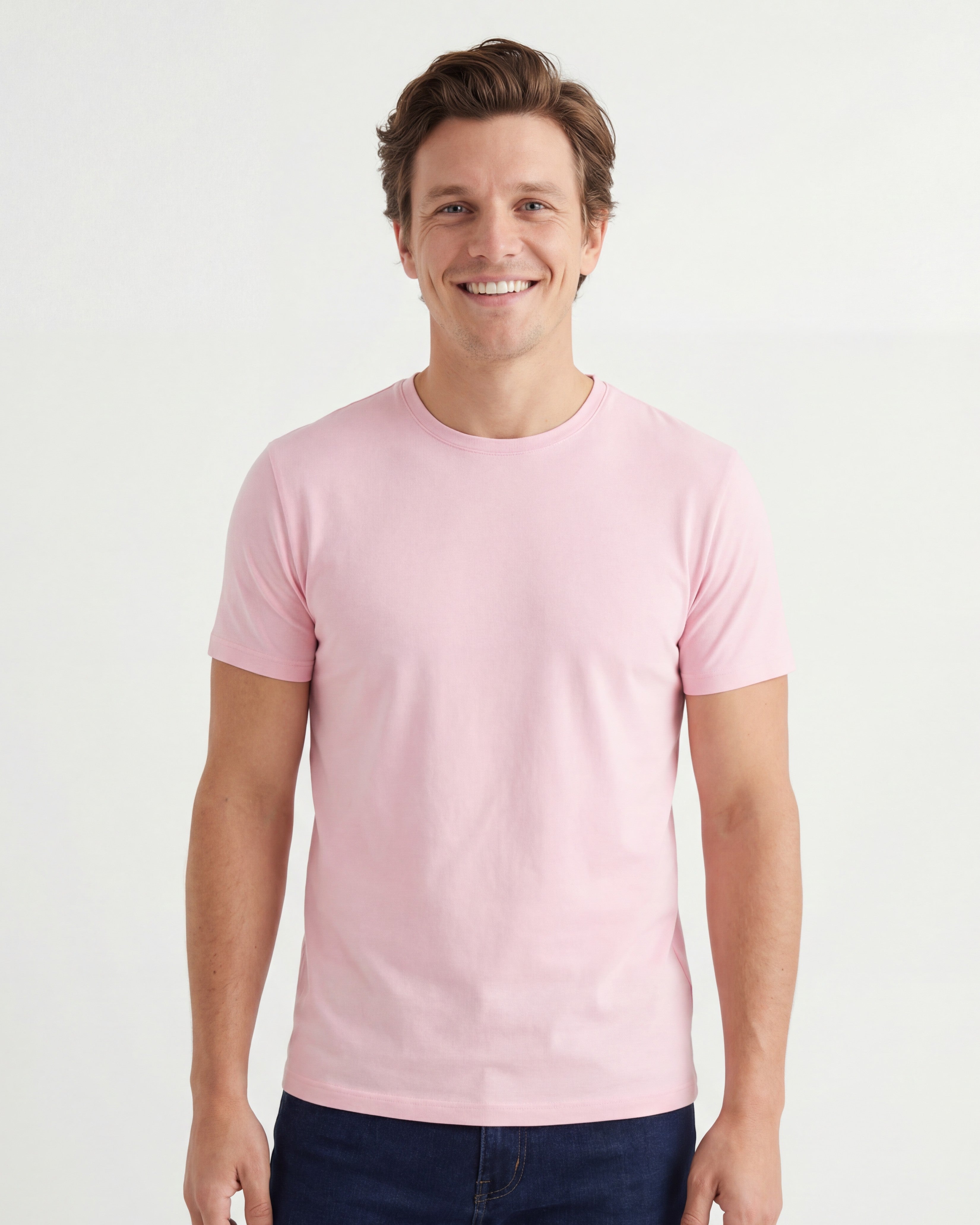 TR Premium - Crew Neck Men's Solid T-Shirt
