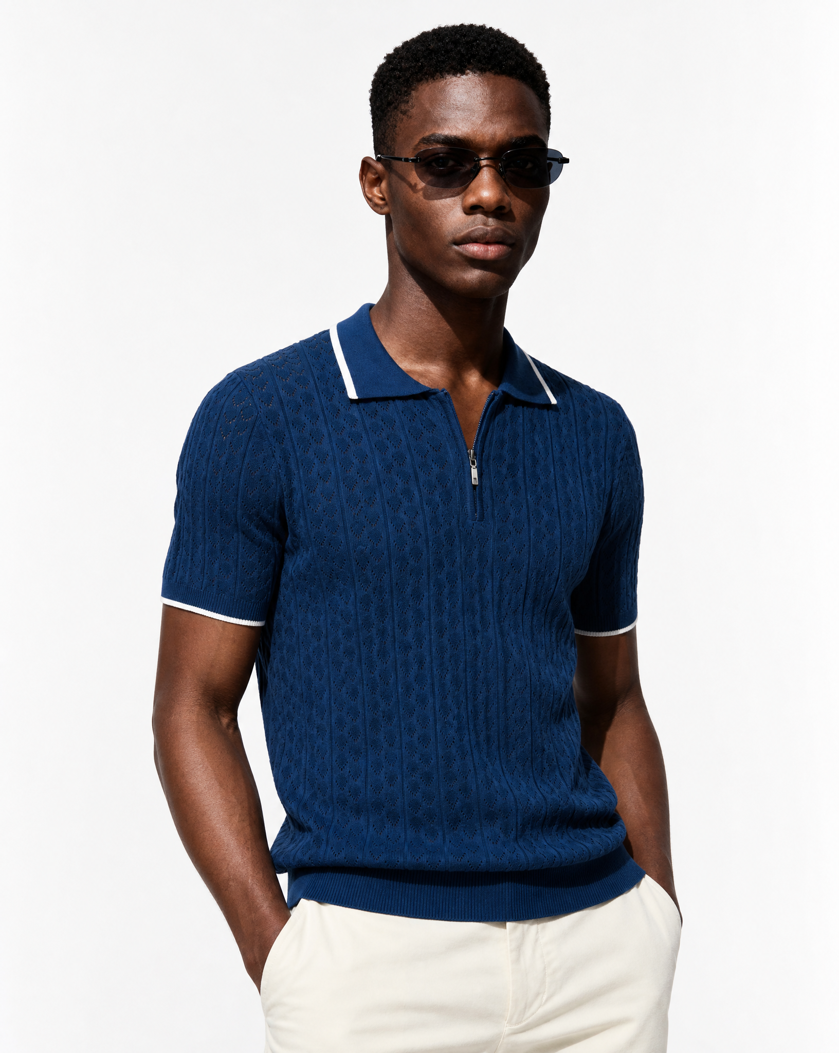 TRCK-11571-Slim Fit Polo Sweater