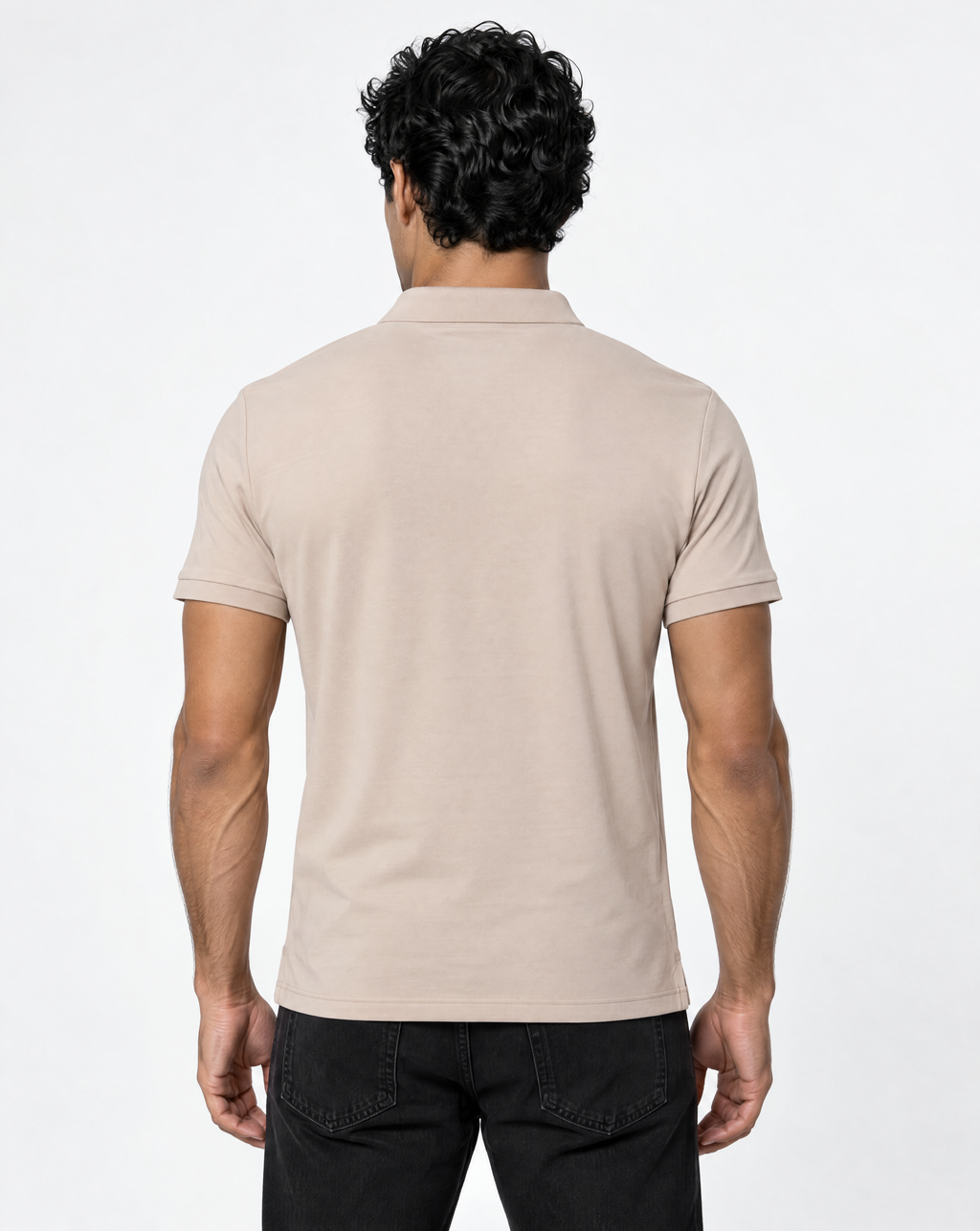 TRCV-148-Slim Fit Stretch Cotton Knit Polo