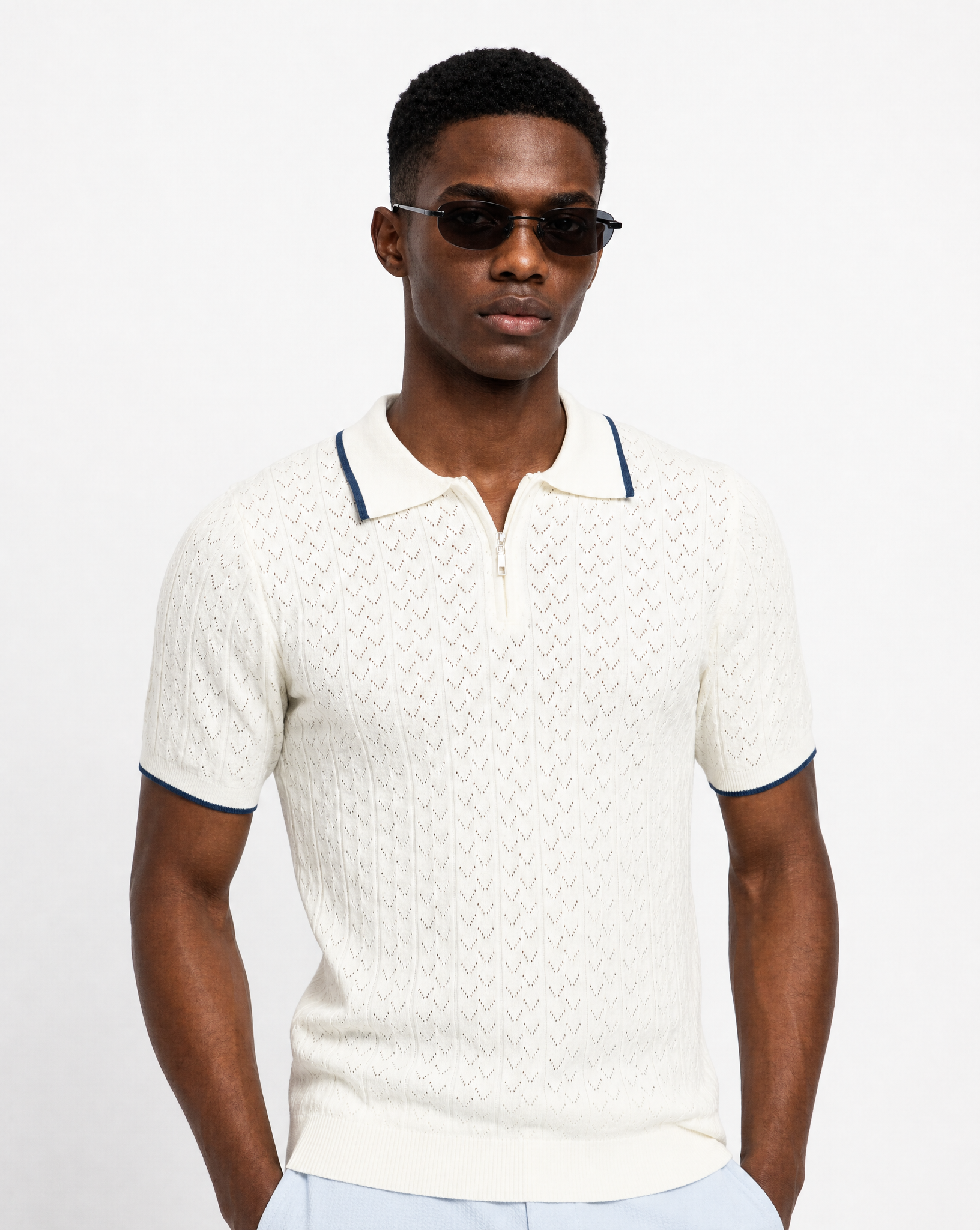 TRCK-11571-Slim Fit Polo Sweater