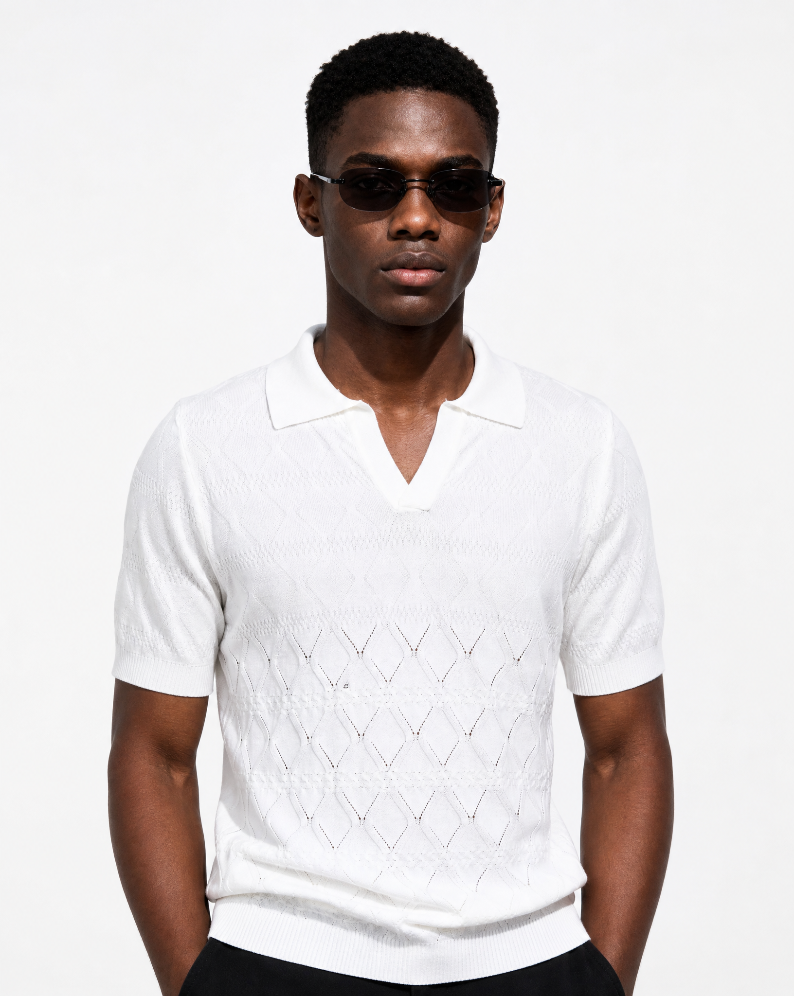TRCK-11567-Slim Fit Polo Sweater