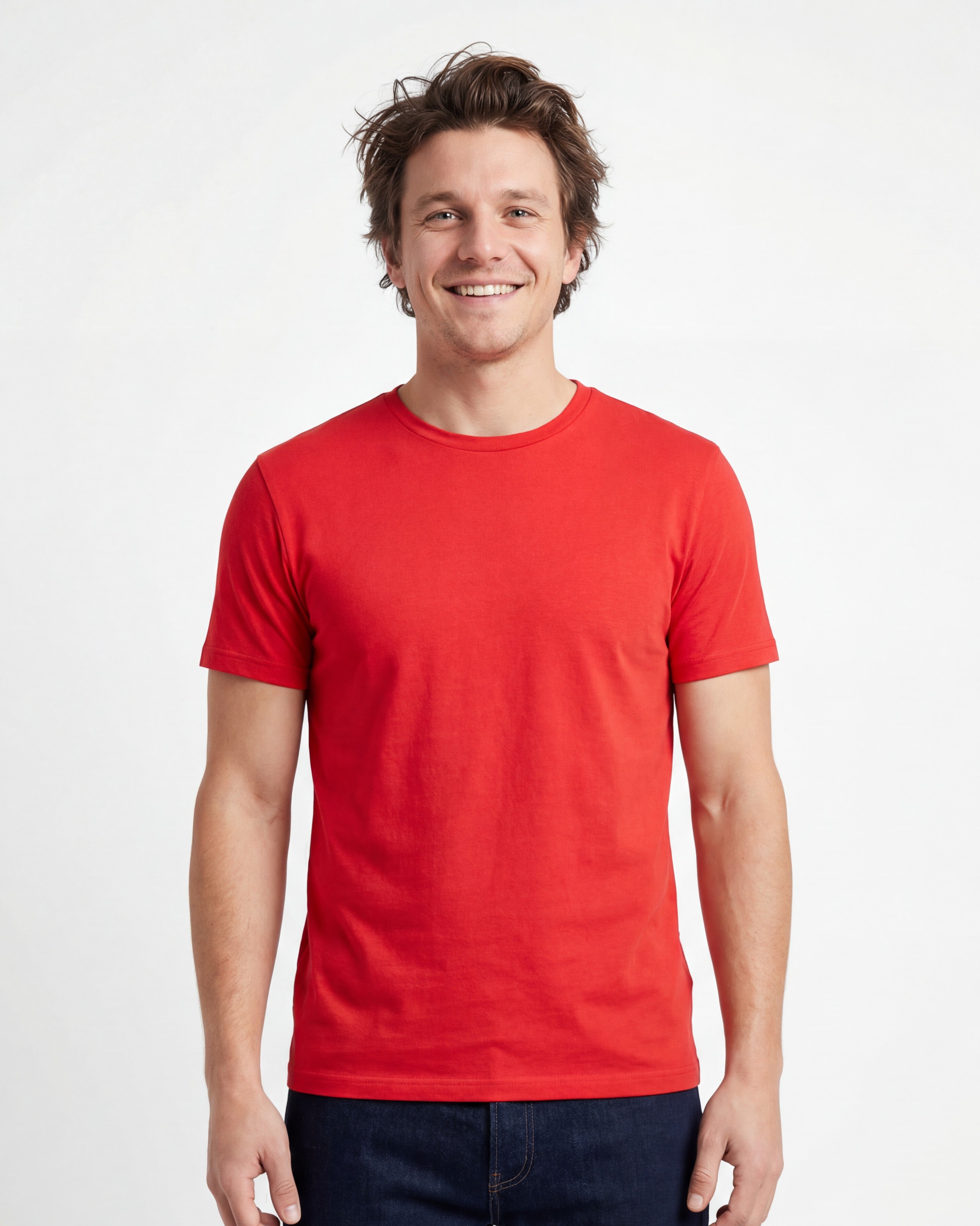 TR Premium - Crew Neck Men's Solid T-Shirt