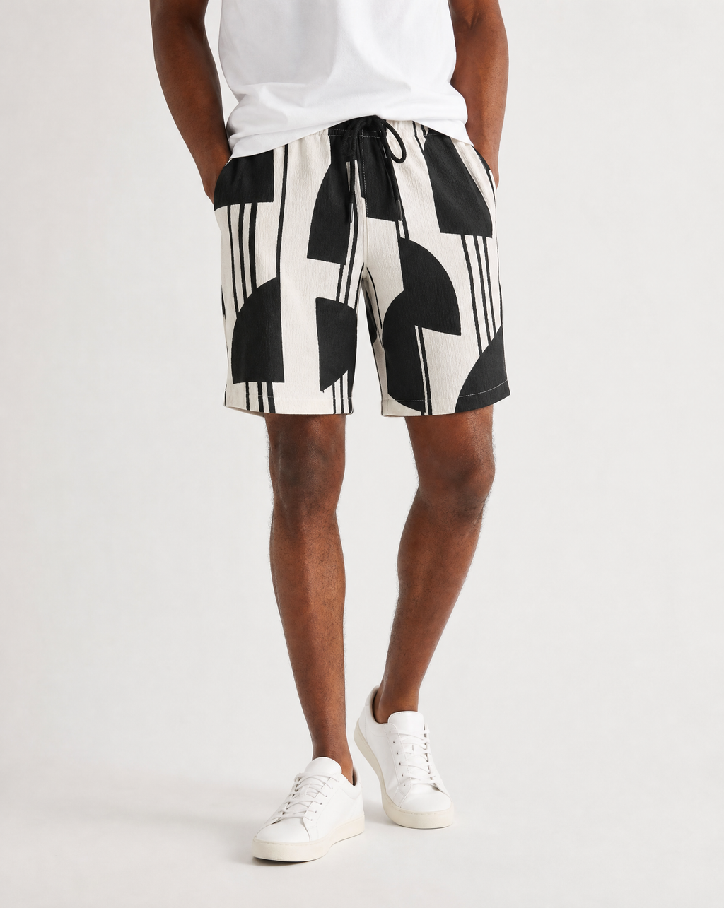 TRSH-284-B-Drawstring Shorts