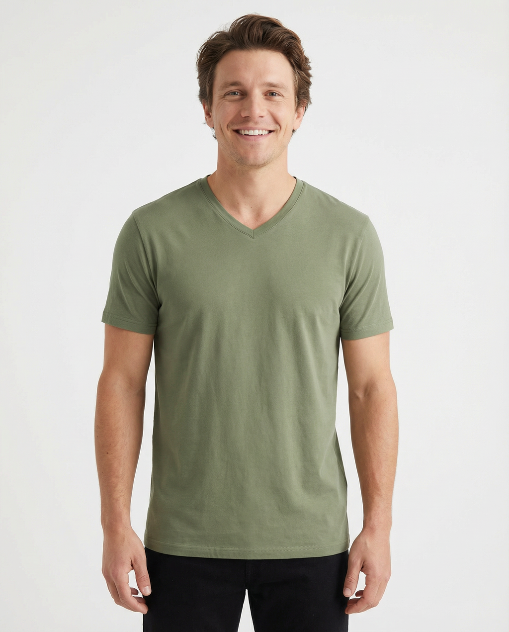 V-Neck Men's Solid T-Shirt