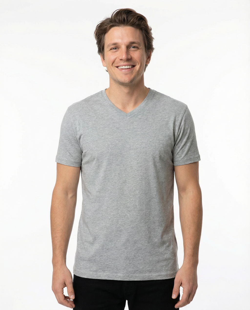 V-Neck Men's Solid T-Shirt