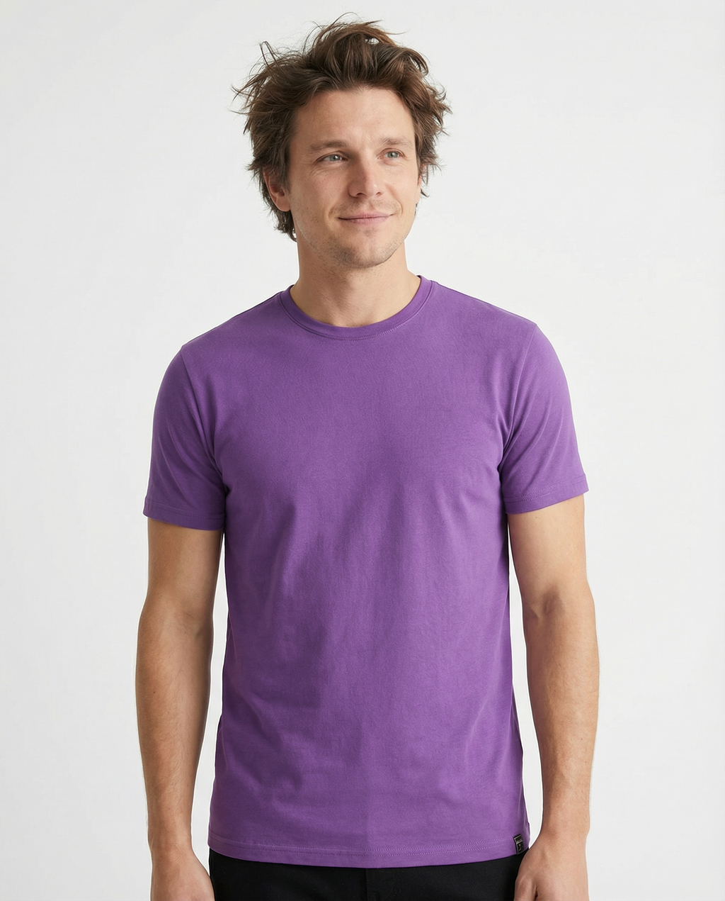 TR Premium - Crew Neck Men's Solid T-Shirt