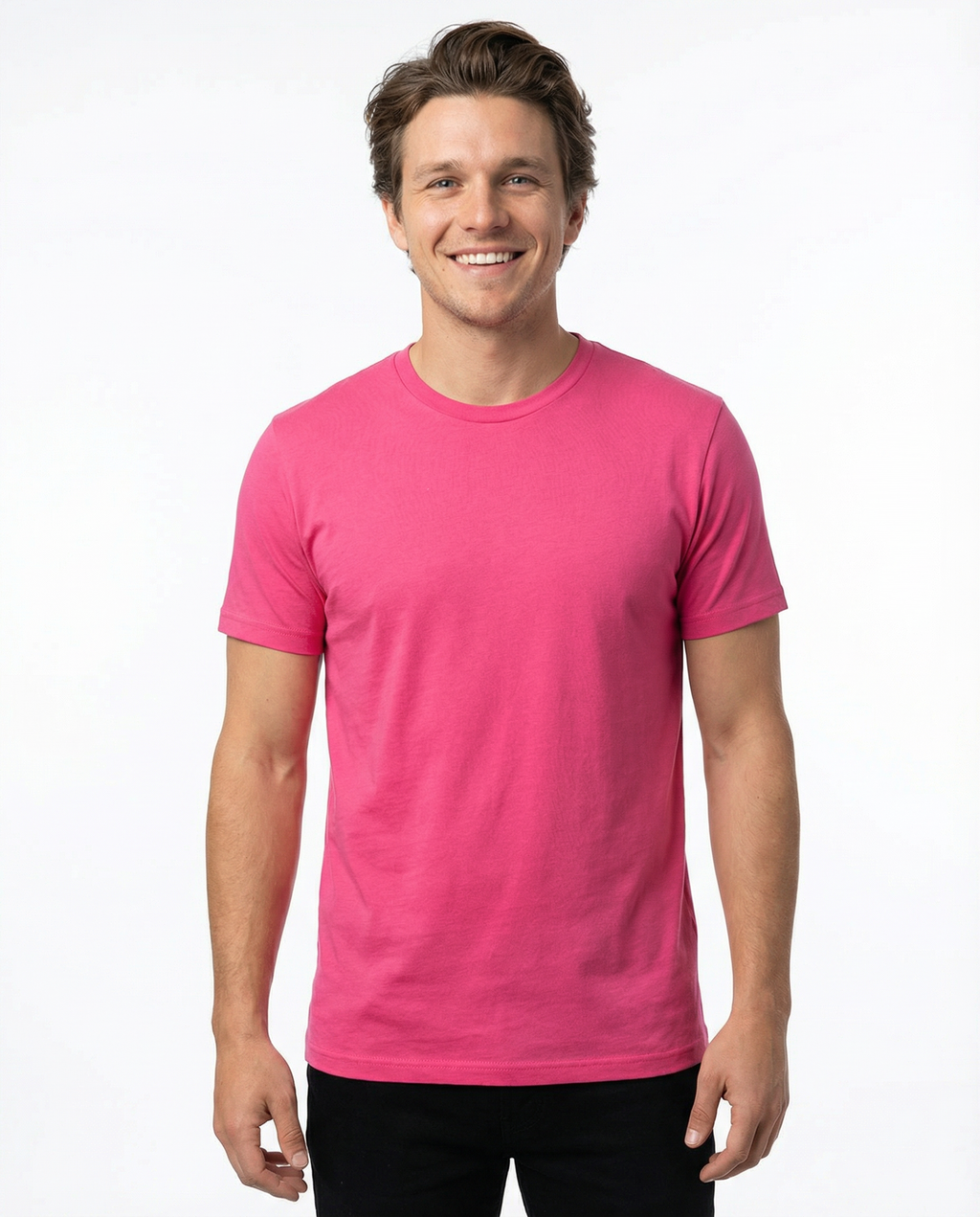 TR Premium - Crew Neck Men's Solid T-Shirt