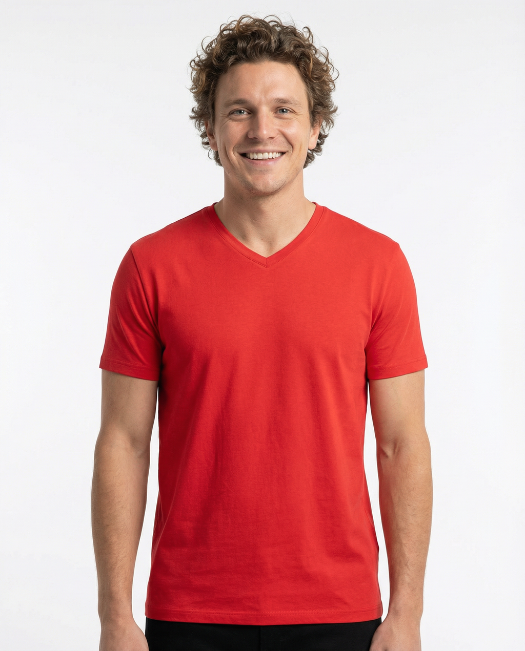 V-Neck Men's Solid T-Shirt