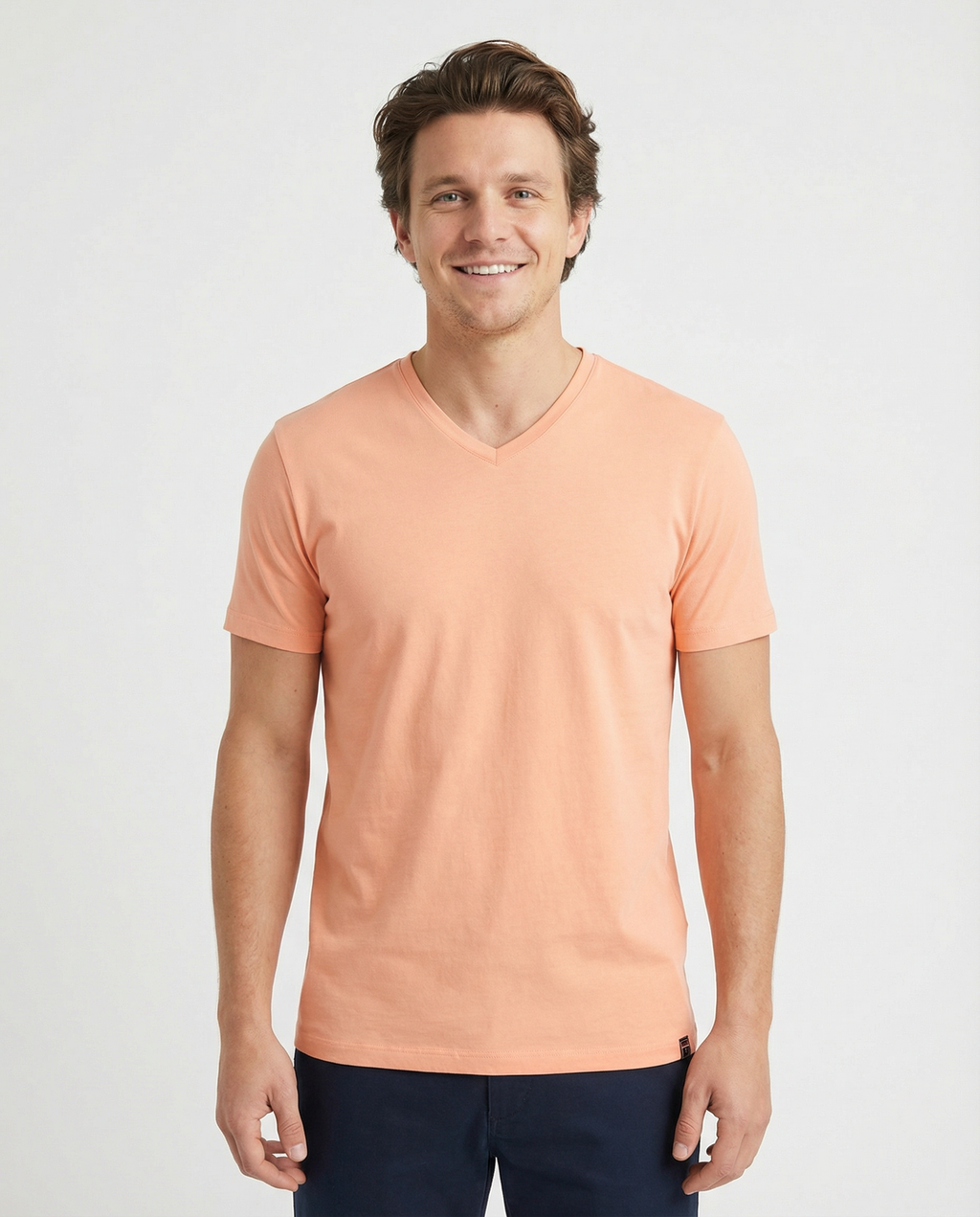 V-Neck Men's Solid T-Shirt