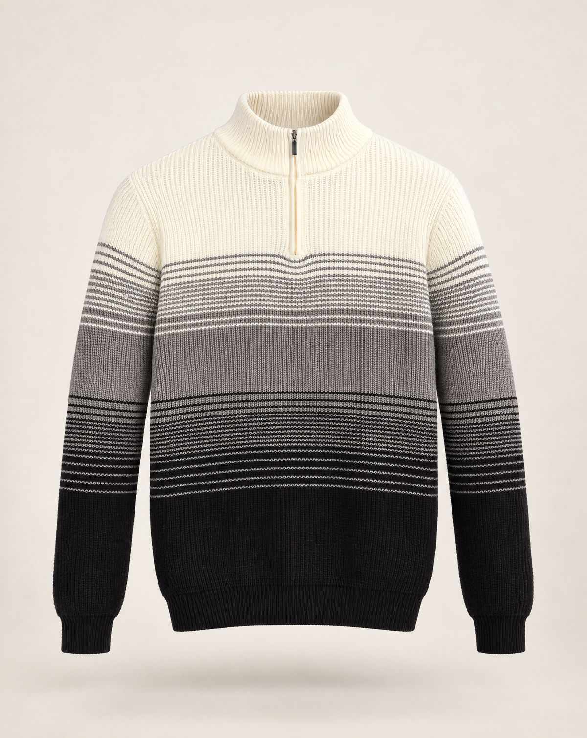 TRCK-11583 - Mock Neck Quarter Zip Sweater