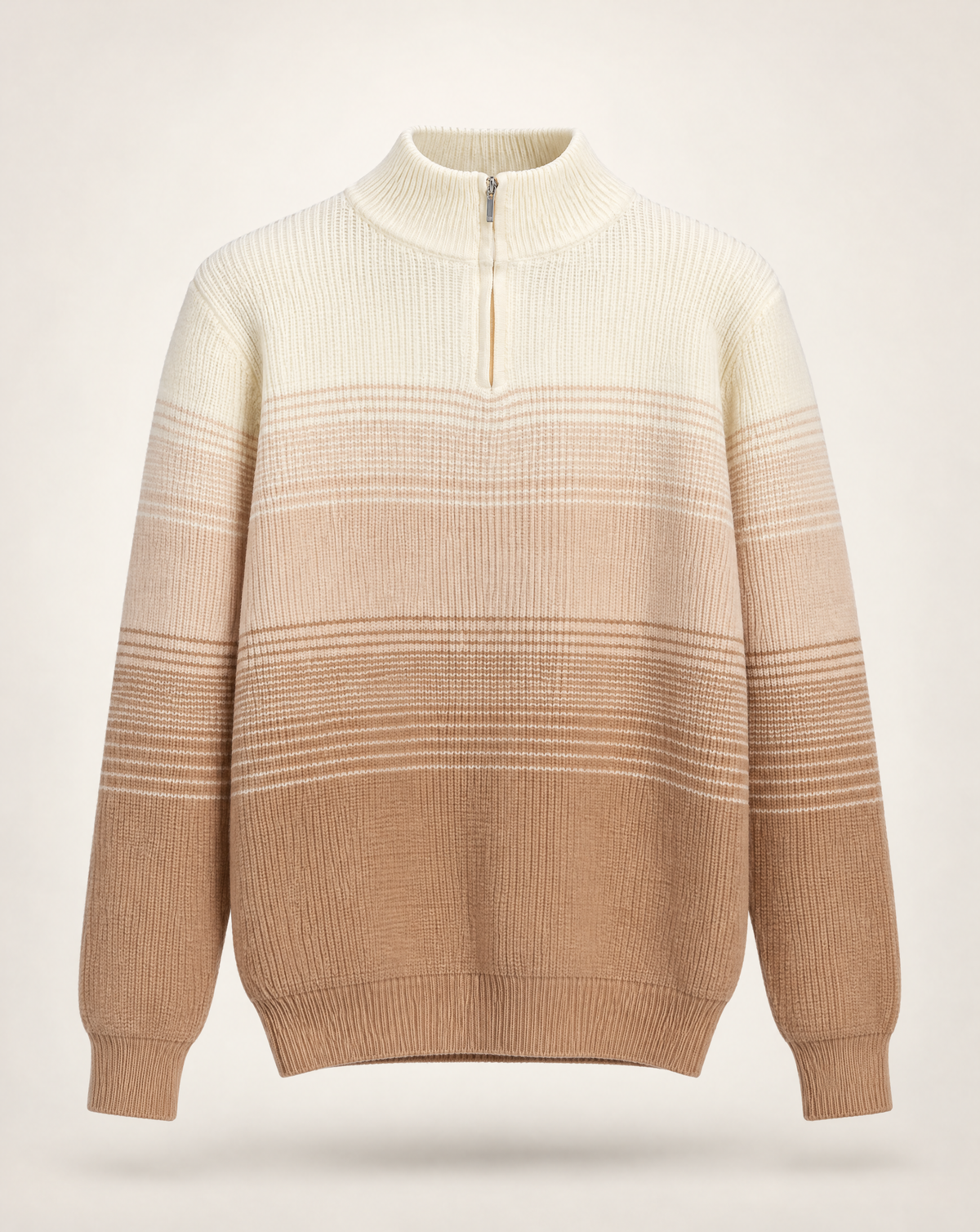 TRCK-11583 - Mock Neck Quarter Zip Sweater