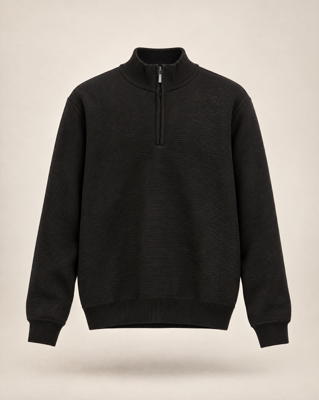 JCS-506-QZ-1/4 Zip Full Zip Ottoman Texture Sweater