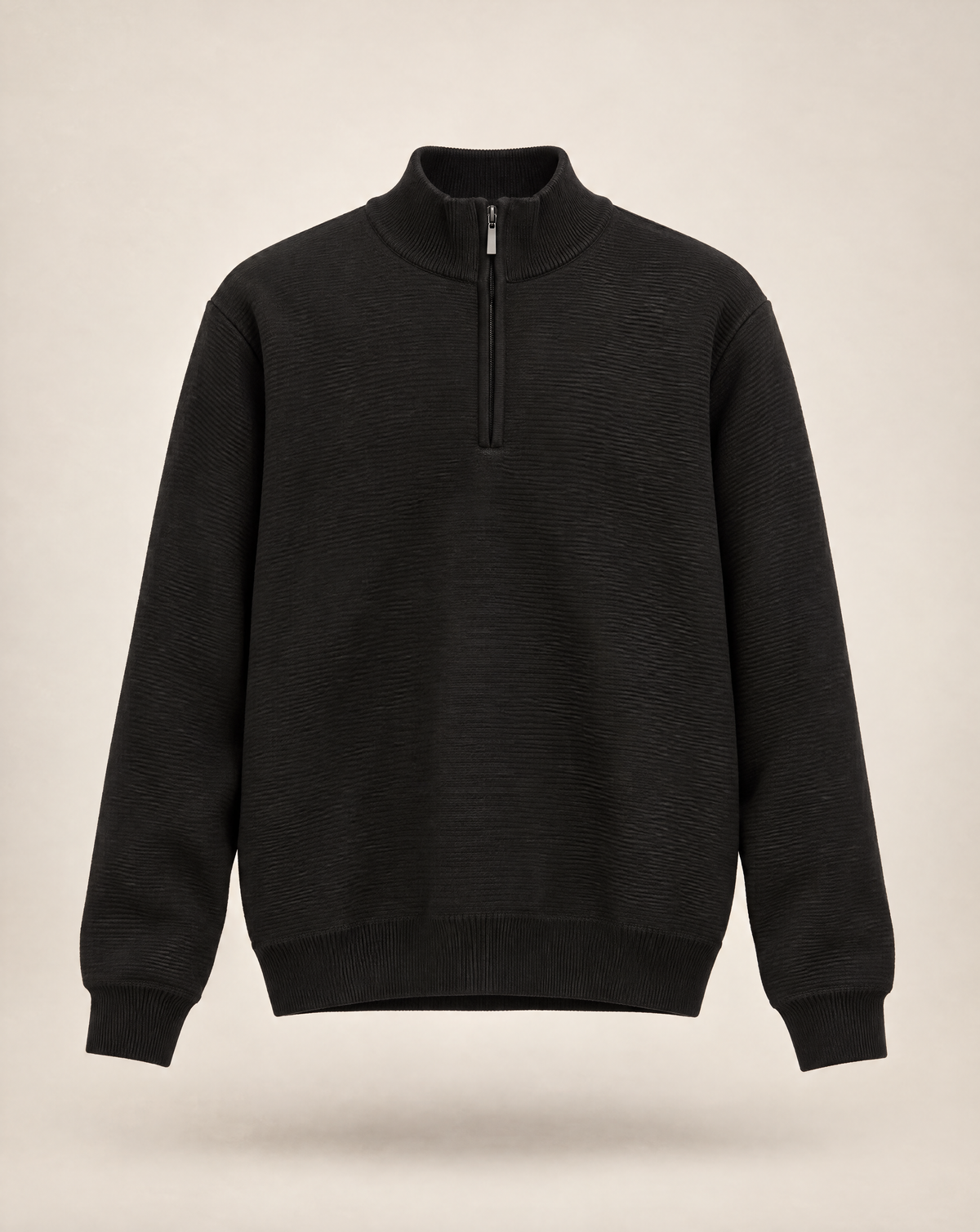 JCS-506-QZ-1/4 Zip Full Zip Ottoman Texture Sweater